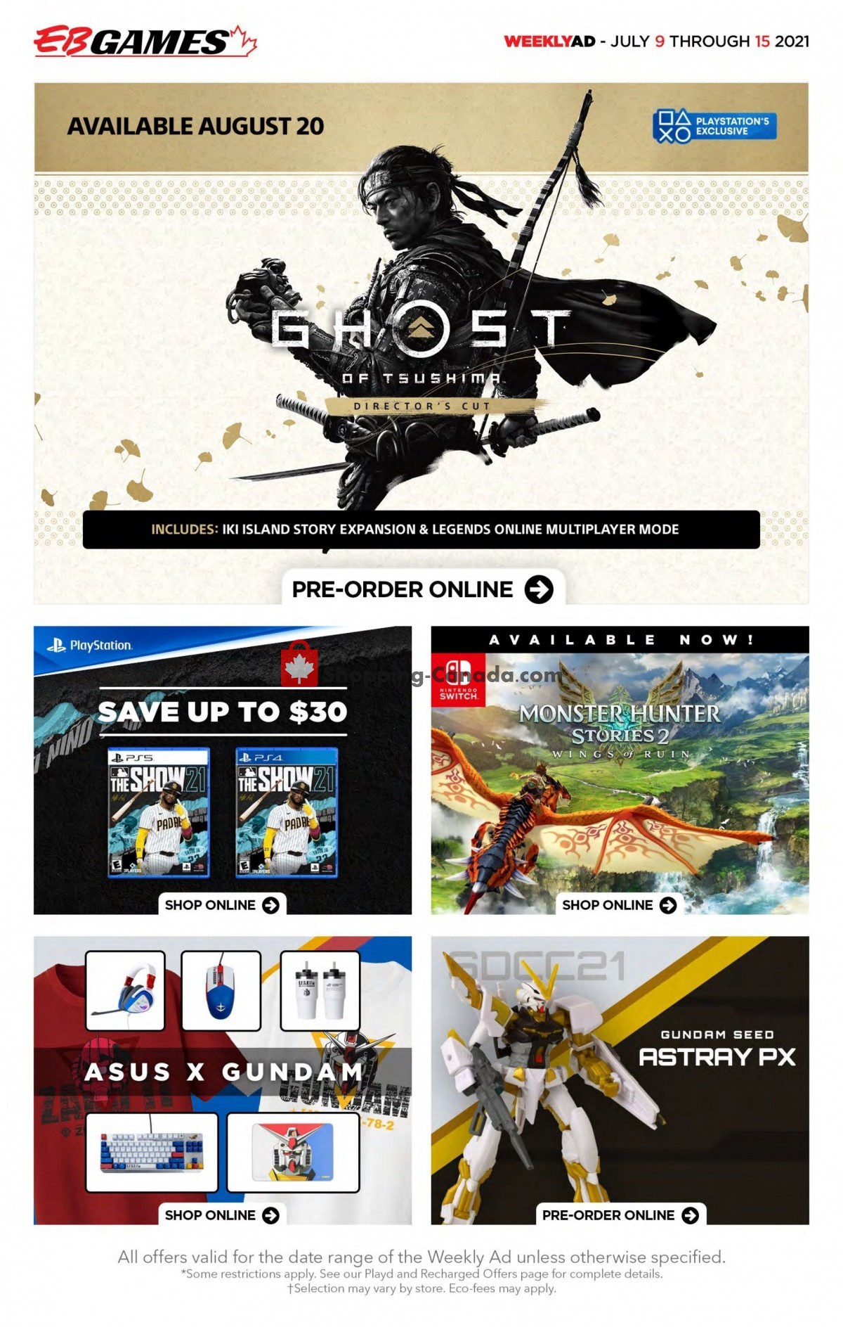 EB Games flyer from Friday July 9, 2021 to Thursday July 15, 2021 - page 2