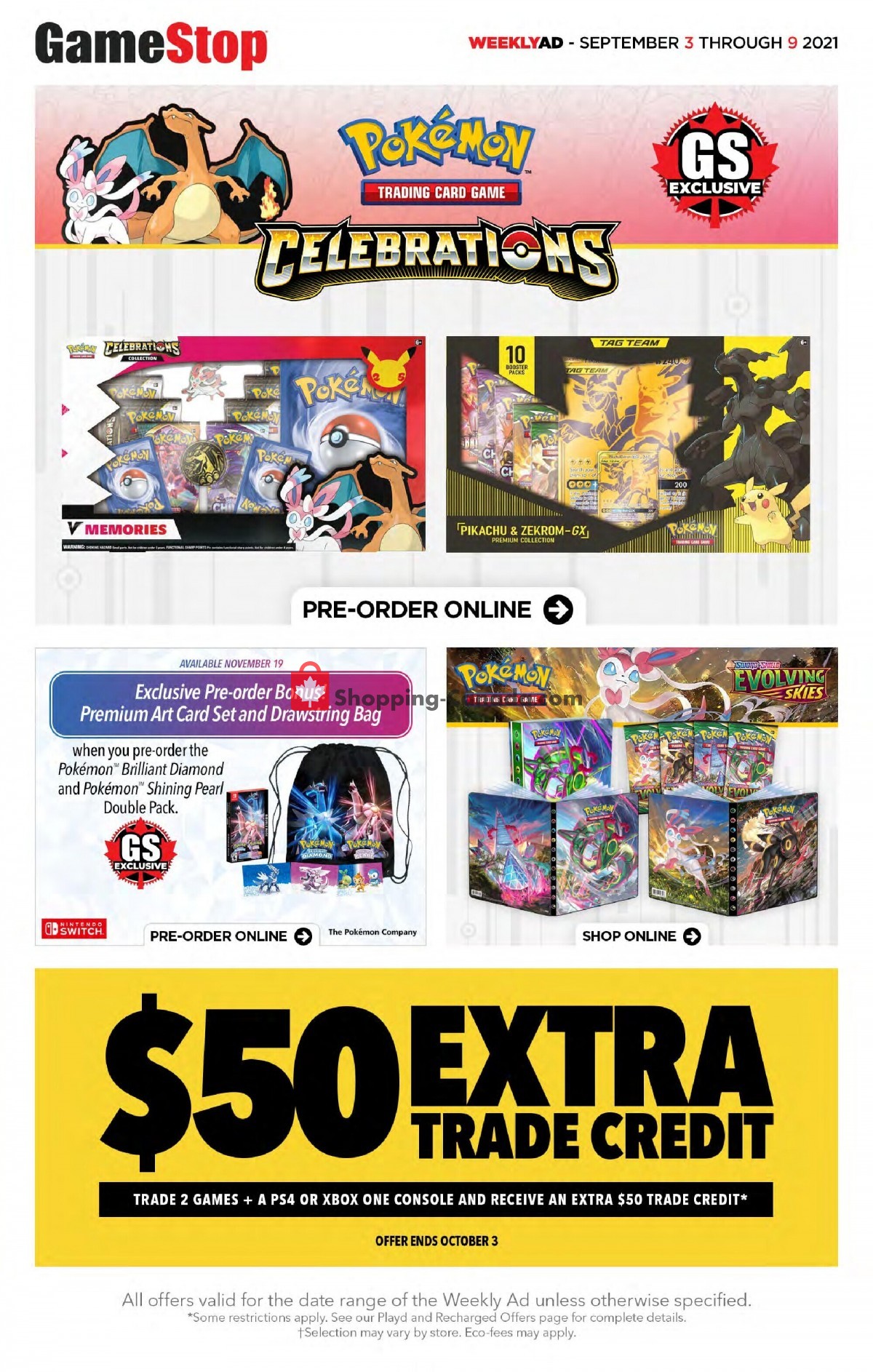 EB Games flyer from Friday September 3, 2021 to Thursday September 9, 2021 - page 1