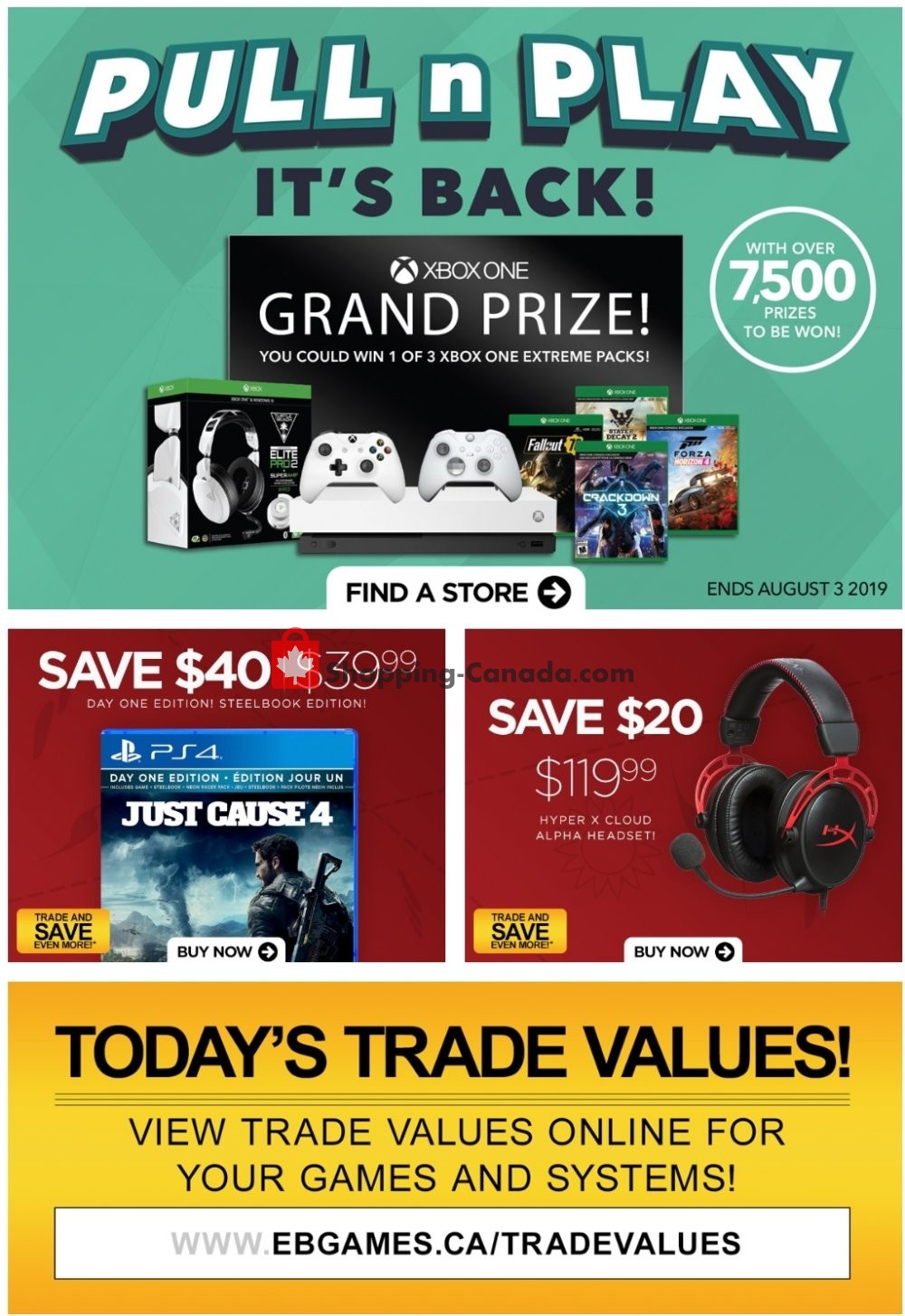 EB Games flyer from Friday July 12, 2019 to Thursday July 18, 2019 - page 1