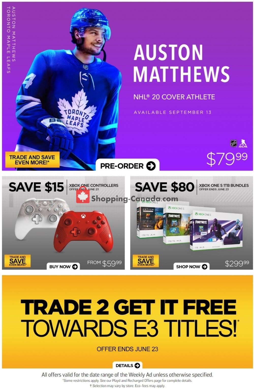 EB Games flyer from Friday June 21, 2019 to Thursday June 27, 2019 - page 1