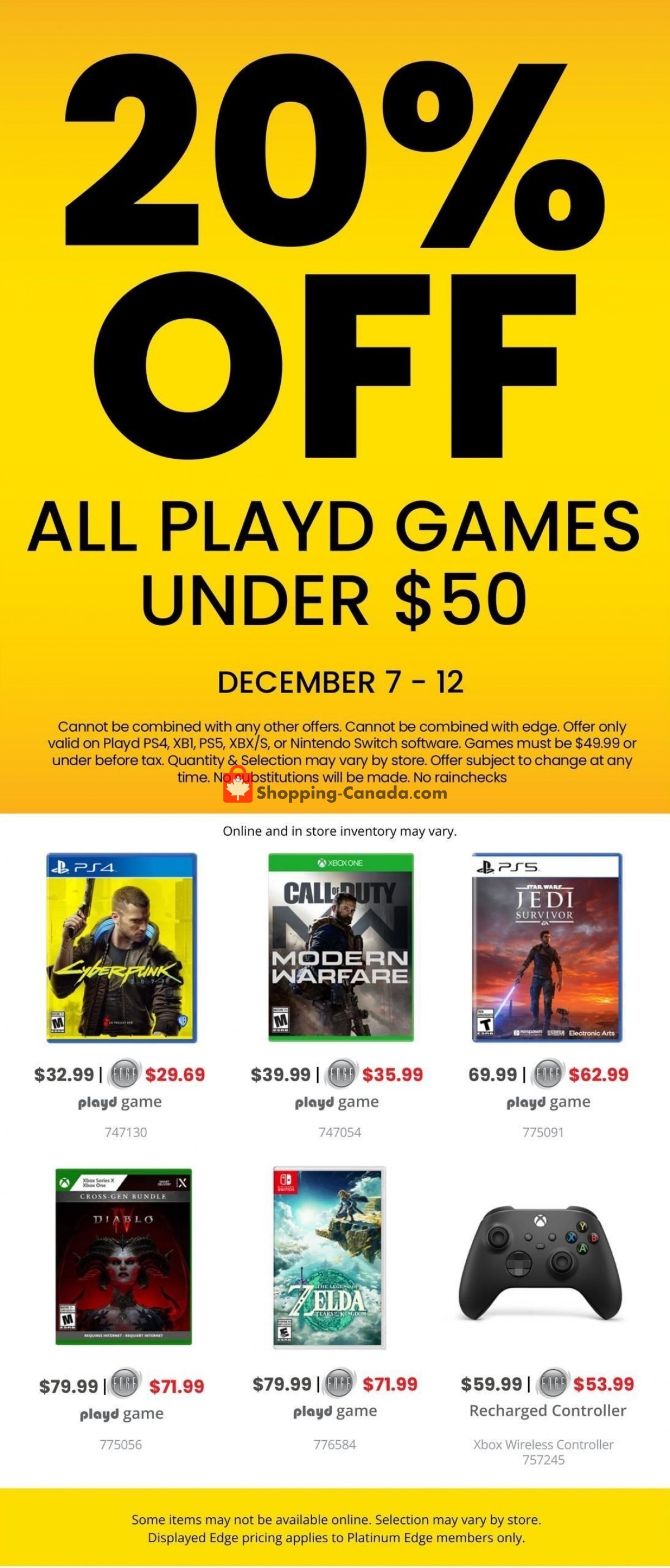 EB Games flyer from Monday November 27, 2023 to Sunday December 31, 2023 - page 4