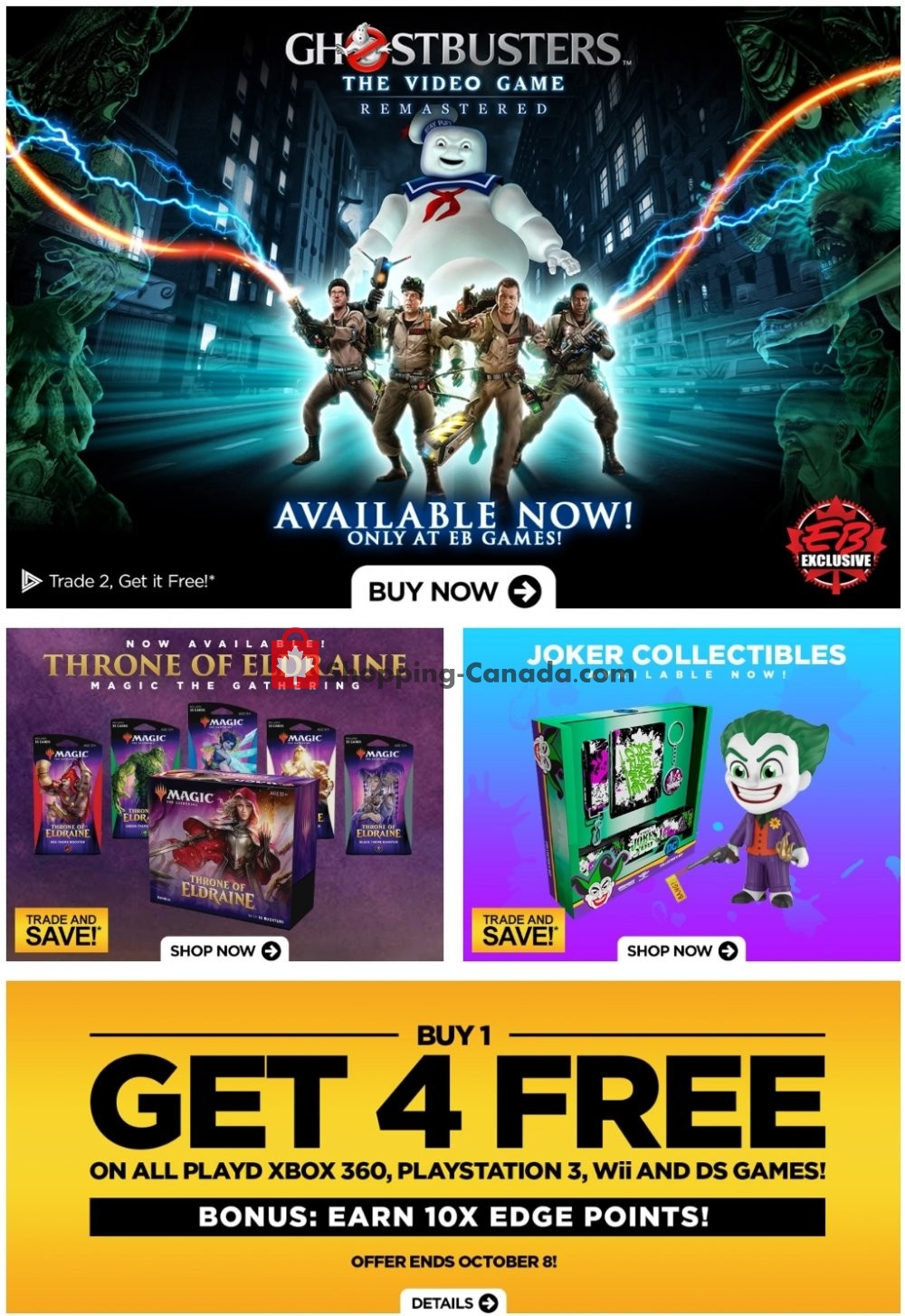 EB Games flyer from Friday October 4, 2019 to Thursday October 10, 2019 - page 1