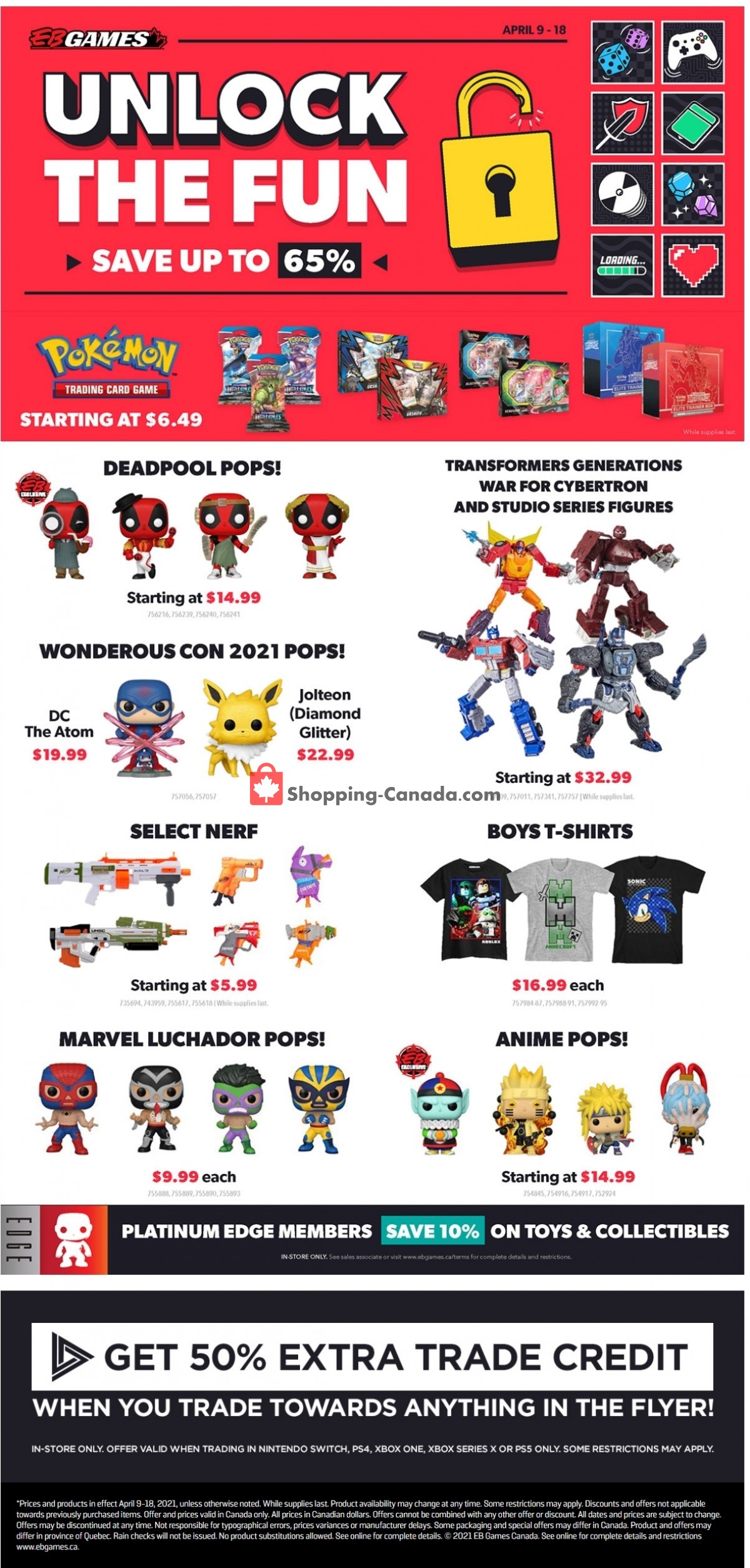 EB Games flyer from Friday April 9, 2021 to Sunday April 18, 2021 - page 4