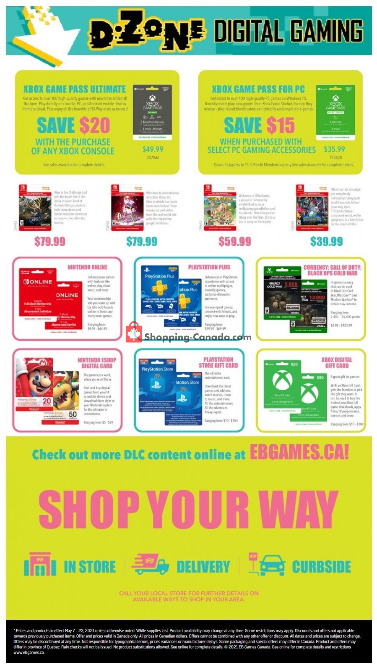 EB Games flyer from Friday May 7, 2021 to Sunday May 23, 2021 - page 7