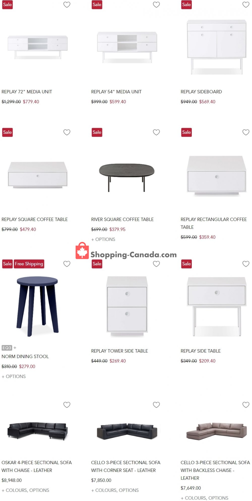 EQ3 Furniture & Accents Canada, flyer (Special Offer) July 22 July