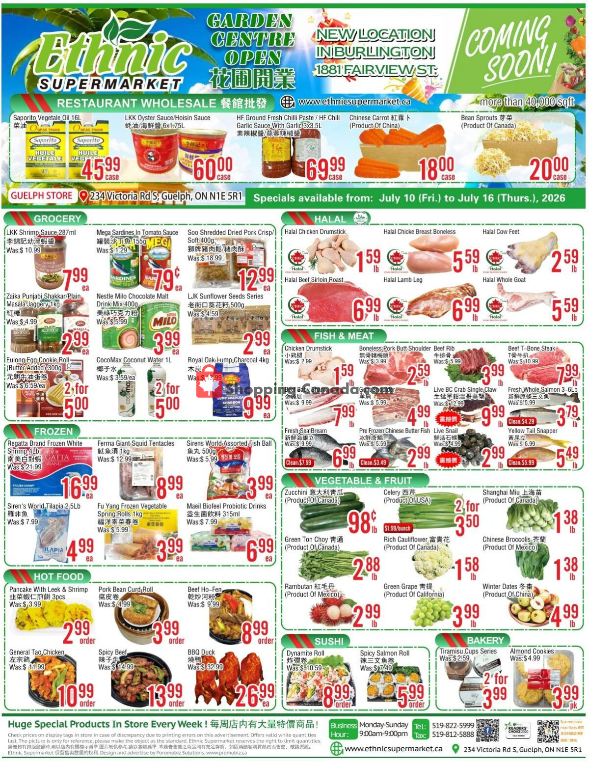 Ethnic Supermarket flyer from Friday July 10, 2026 to Thursday July 16, 2026 - page 1
