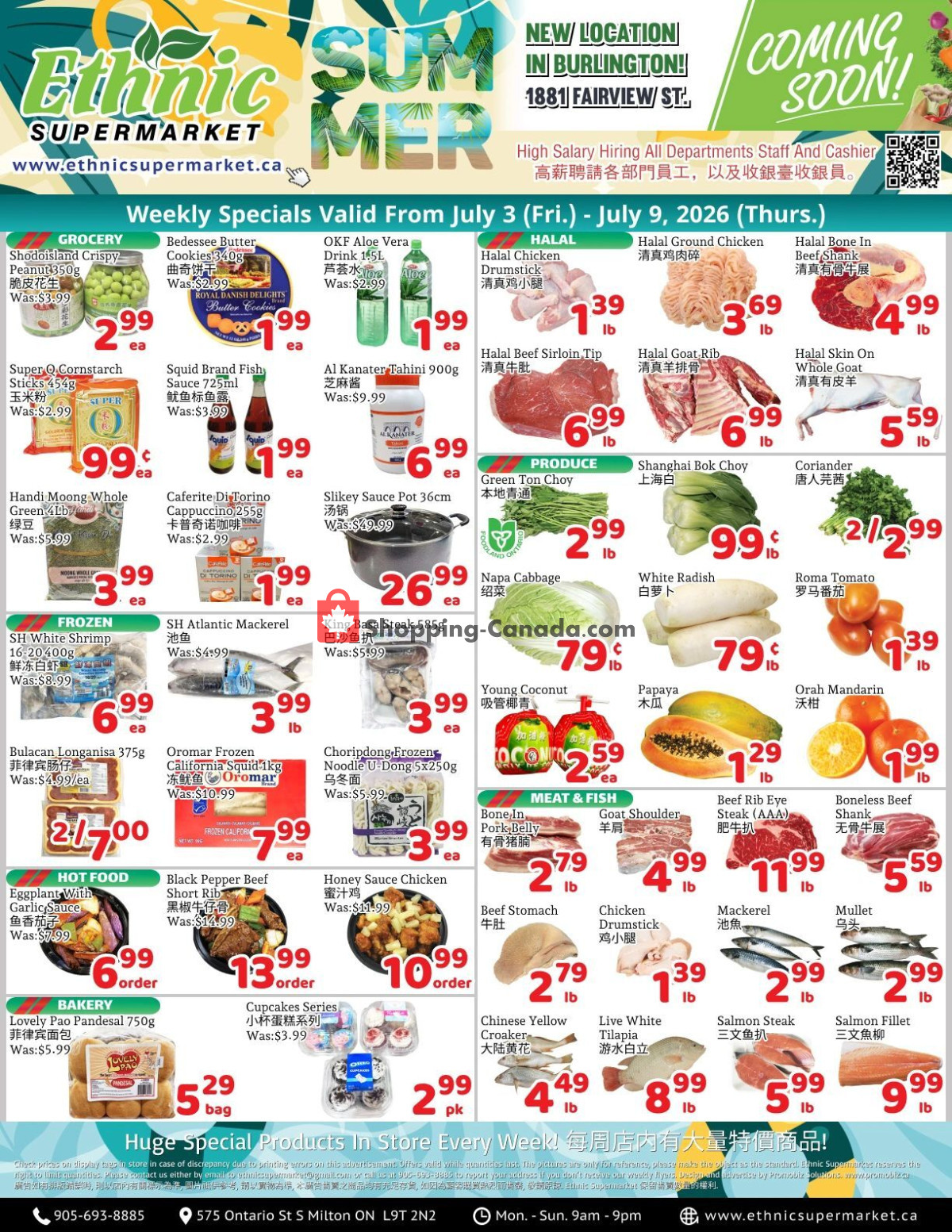 Ethnic Supermarket flyer from Friday July 3, 2026 to Tuesday July 7, 2026 - page 1