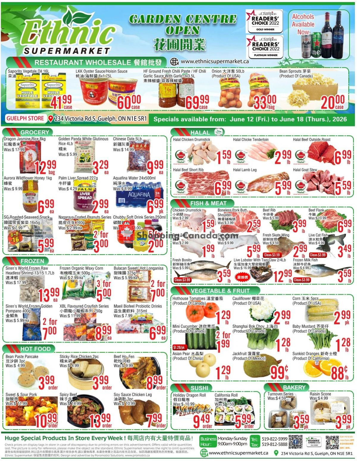 Ethnic Supermarket flyer from Friday June 12, 2026 to Thursday June 18, 2026 - page 1