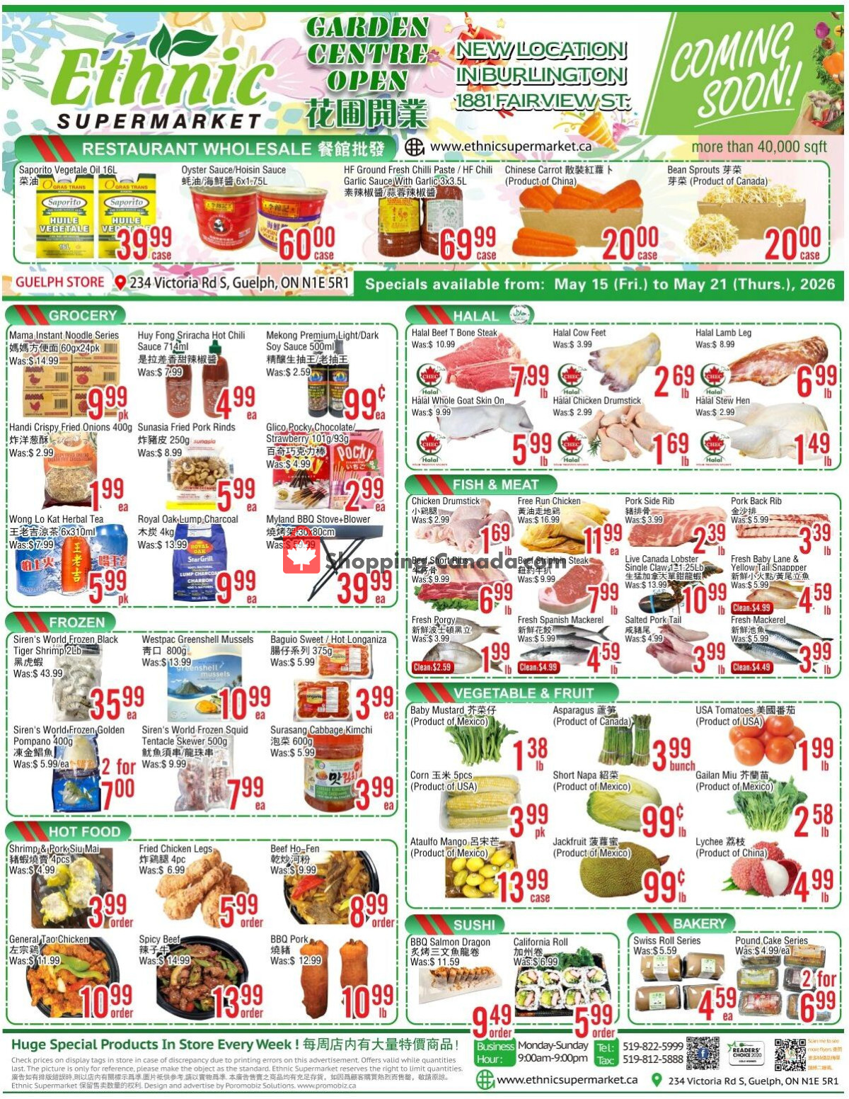 Ethnic Supermarket flyer from Friday May 15, 2026 to Thursday May 21, 2026 - page 1