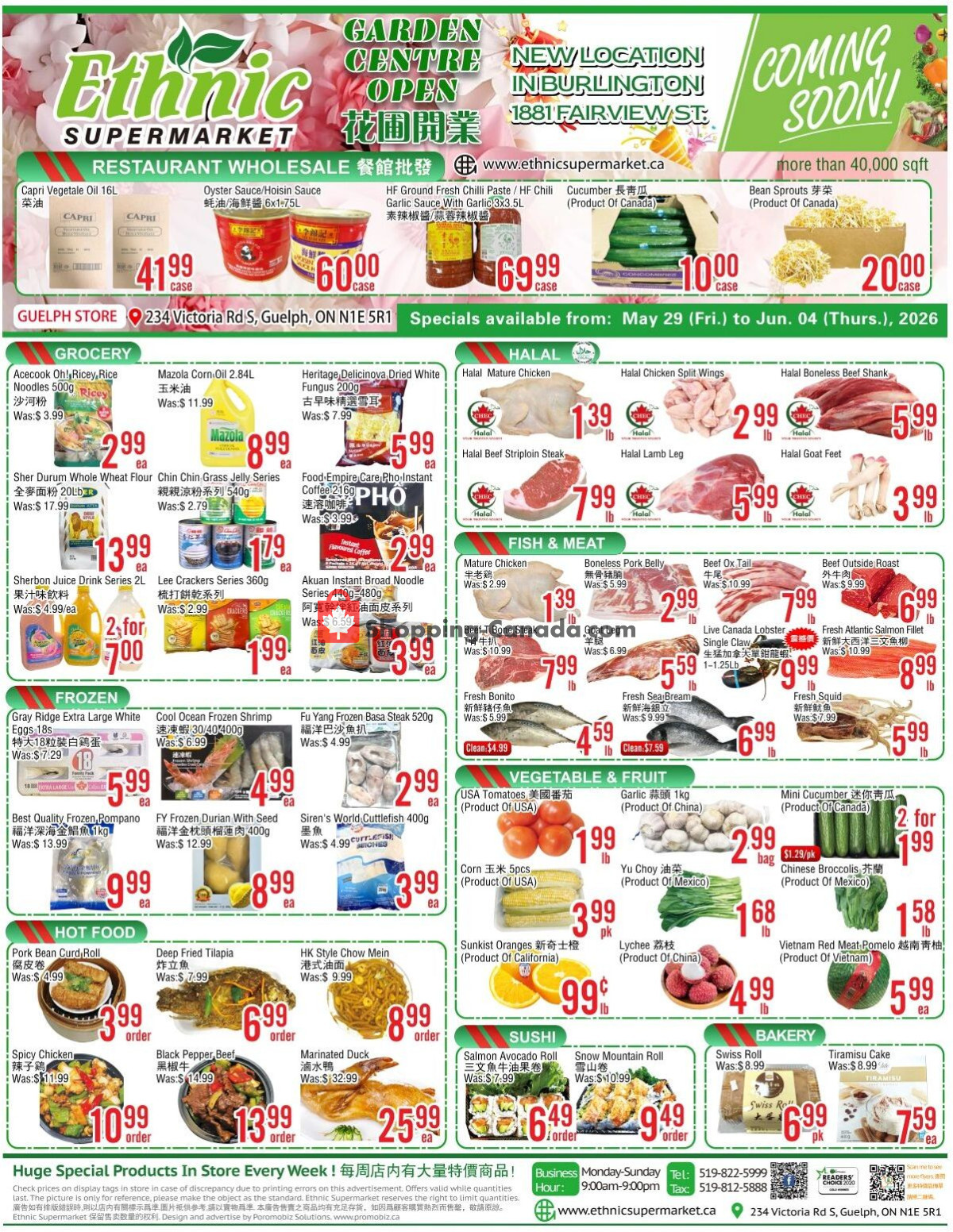 Ethnic Supermarket flyer from Friday May 29, 2026 to Thursday June 4, 2026 - page 1