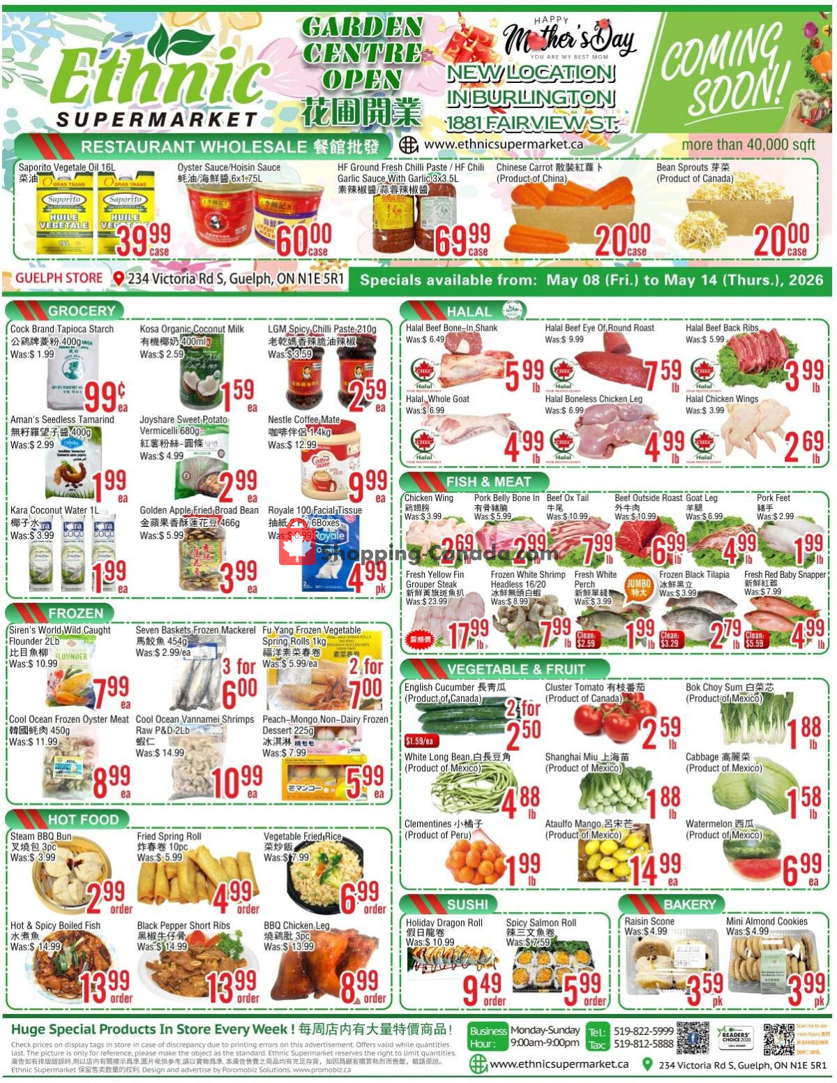 Ethnic Supermarket flyer from Friday May 8, 2026 to Thursday May 14, 2026 - page 1