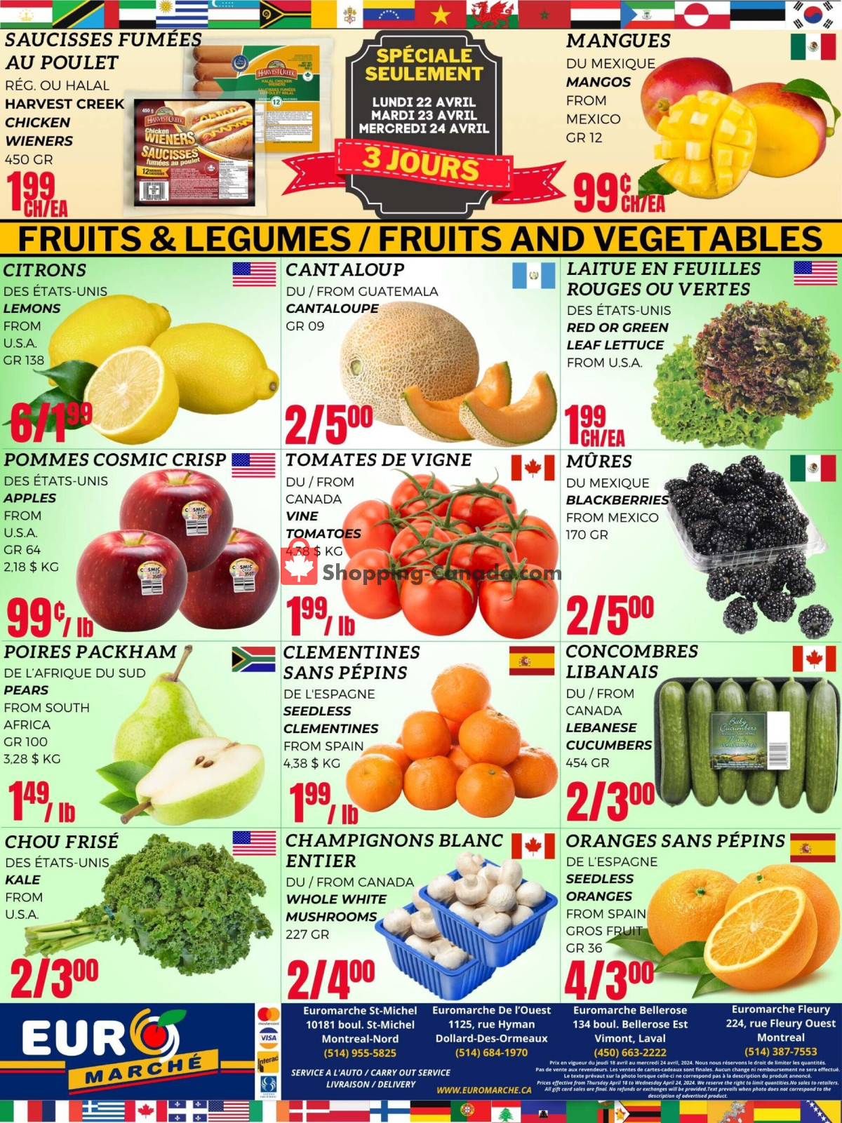 Euro Marché flyer from Thursday April 18, 2024 to Wednesday April 24, 2024 - page 5