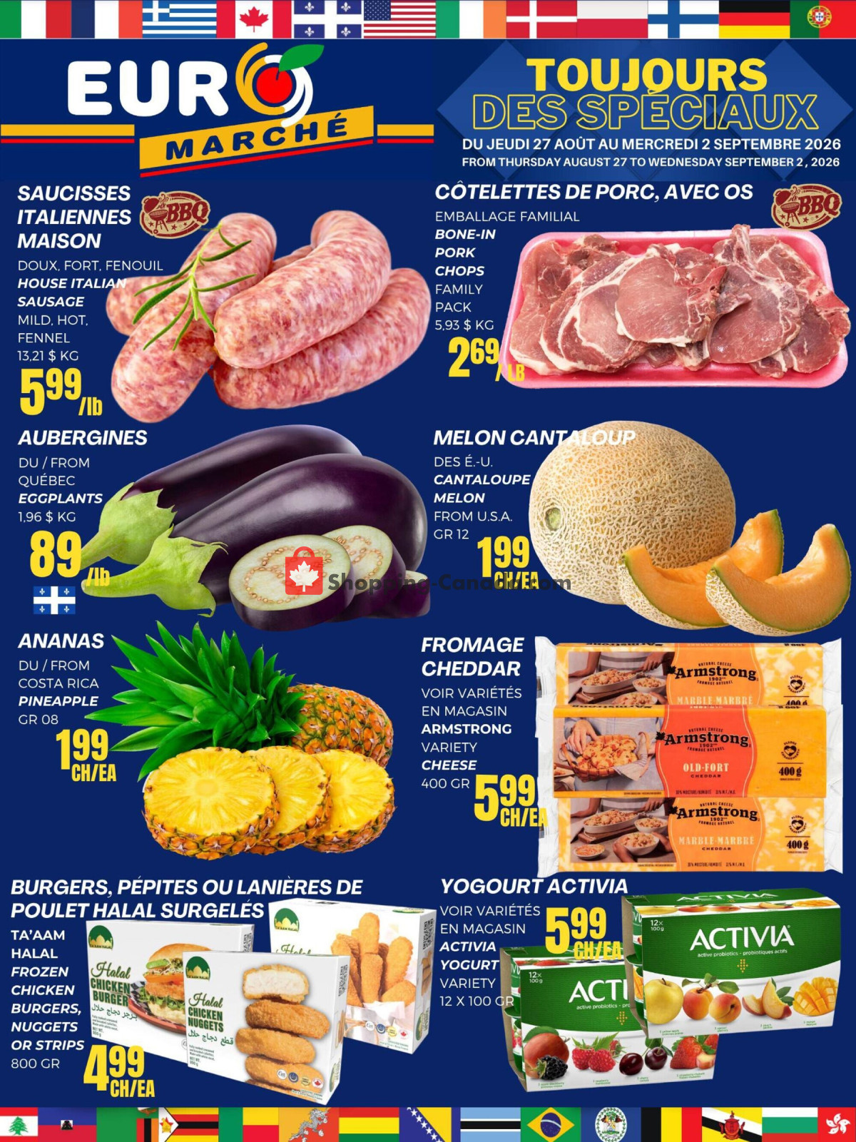 Euro Marché flyer from Thursday August 27, 2026 to Wednesday September 2, 2026 - page 1