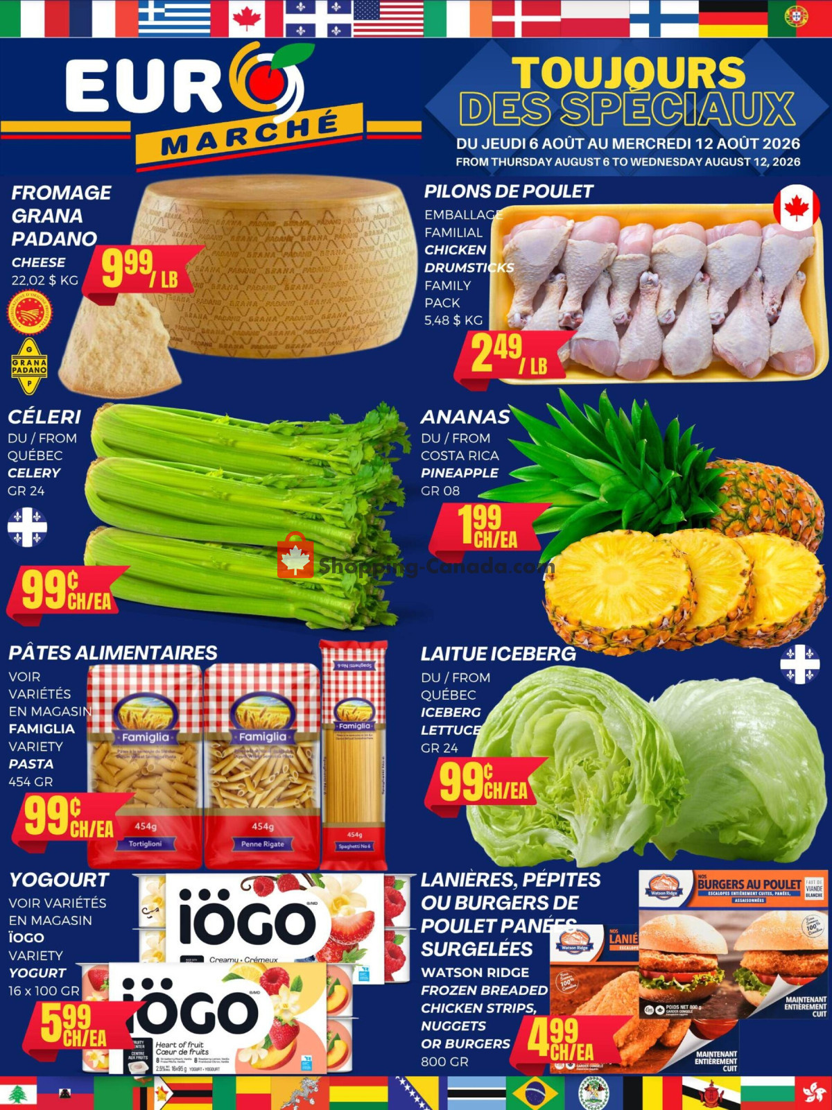Euro Marché flyer from Wednesday August 5, 2026 to Wednesday August 12, 2026 - page 1