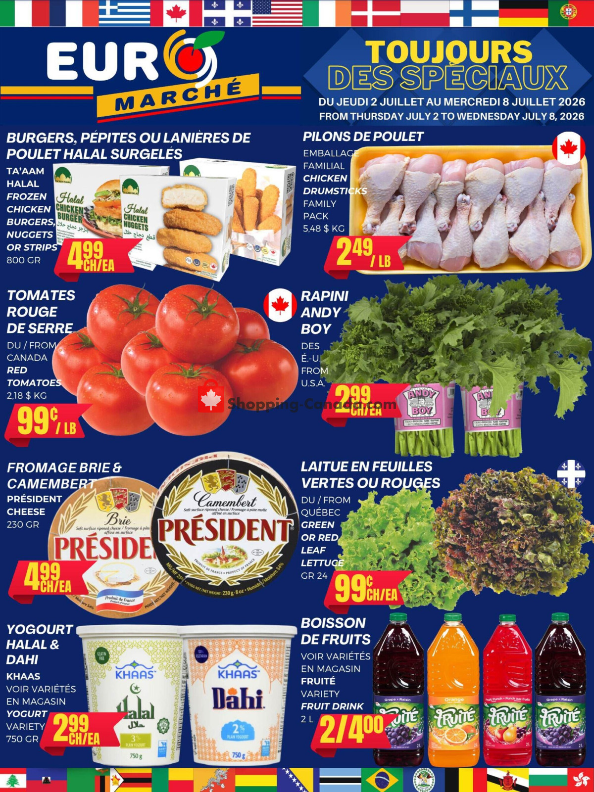 Euro Marché flyer from Thursday July 2, 2026 to Wednesday July 8, 2026 - page 1