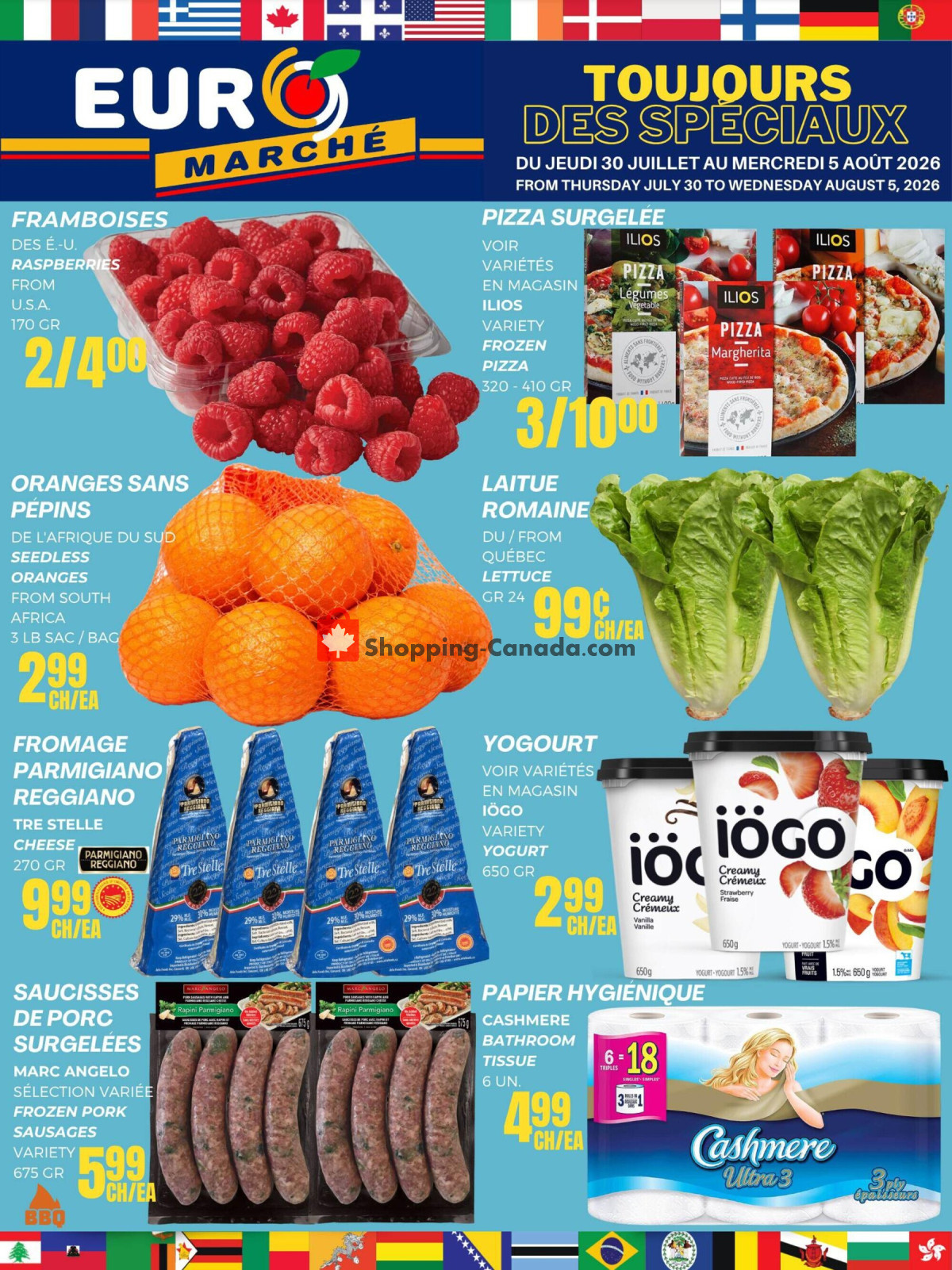Euro Marché flyer from Thursday July 30, 2026 to Wednesday August 5, 2026 - page 1