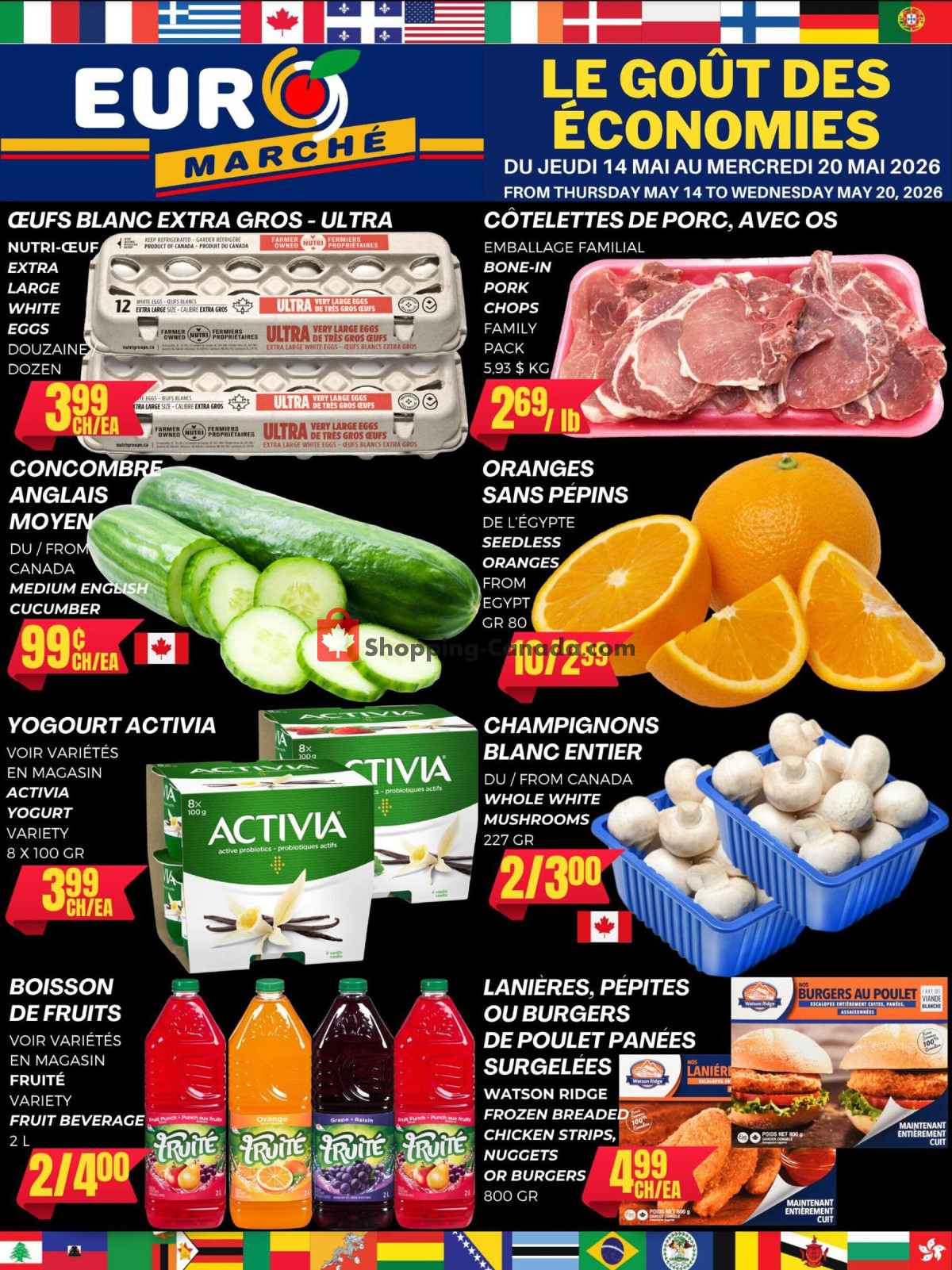 Euro Marché flyer from Thursday May 14, 2026 to Wednesday May 20, 2026 - page 1