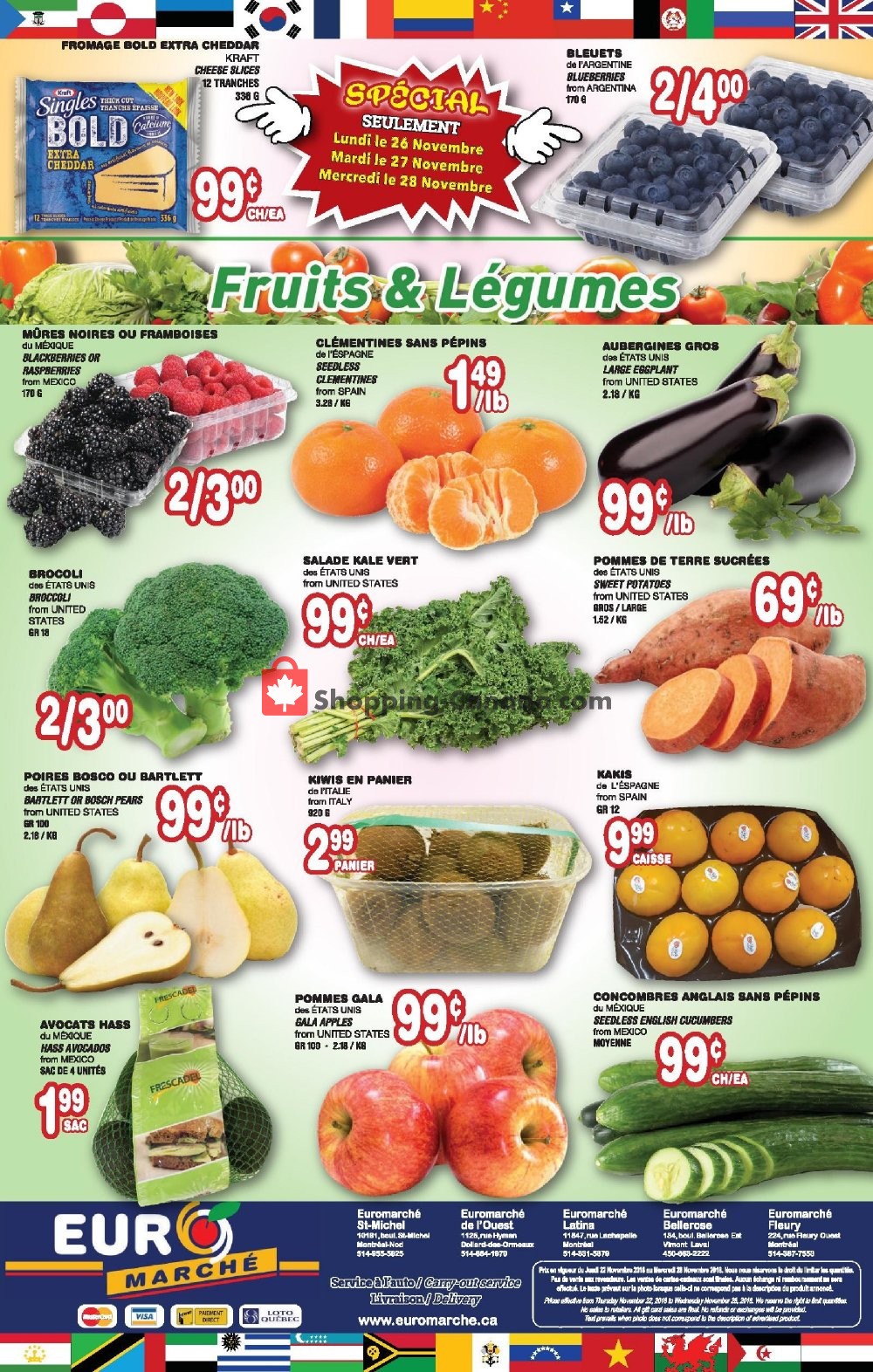 Euro Marché flyer from Thursday November 22, 2018 to Wednesday November 28, 2018 - page 4