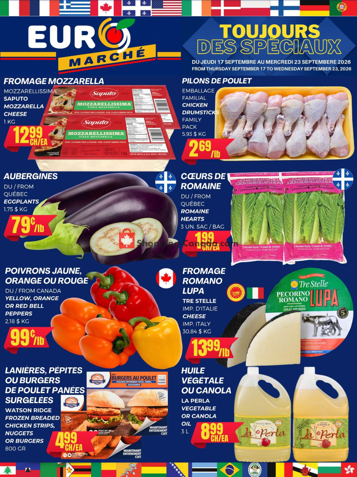 First page of Euro Marché flyer - preview - from Thursday September 17, 2026 to Wednesday September 23, 2026