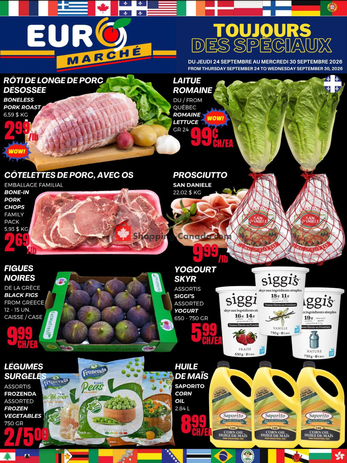 Euro Marché flyer from Thursday September 24, 2026 to Wednesday September 30, 2026 - page 1