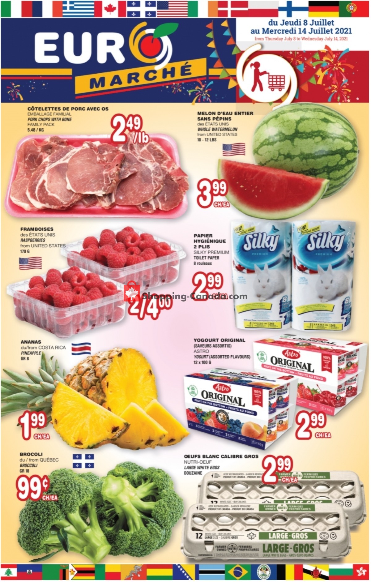 Euro Marché flyer from Thursday July 8, 2021 to Wednesday July 14, 2021 - page 1