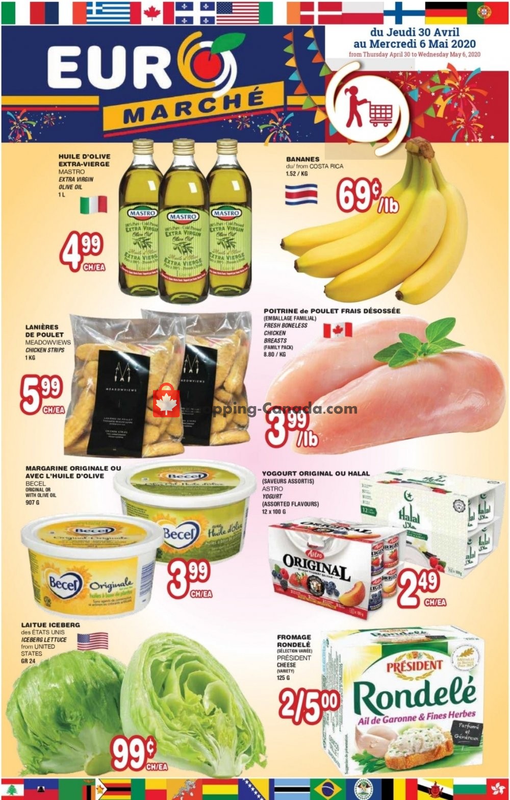 Euro Marché flyer from Thursday April 30, 2020 to Wednesday May 6, 2020 - page 1