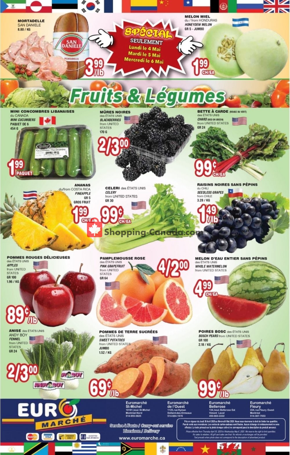 Euro Marché flyer from Thursday April 30, 2020 to Wednesday May 6, 2020 - page 4