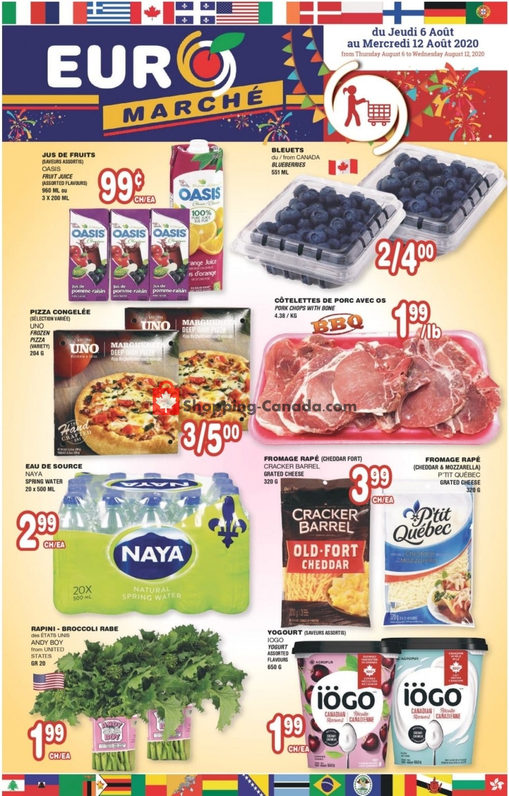 Euro Marché flyer from Thursday August 6, 2020 to Wednesday August 12, 2020 - page 1