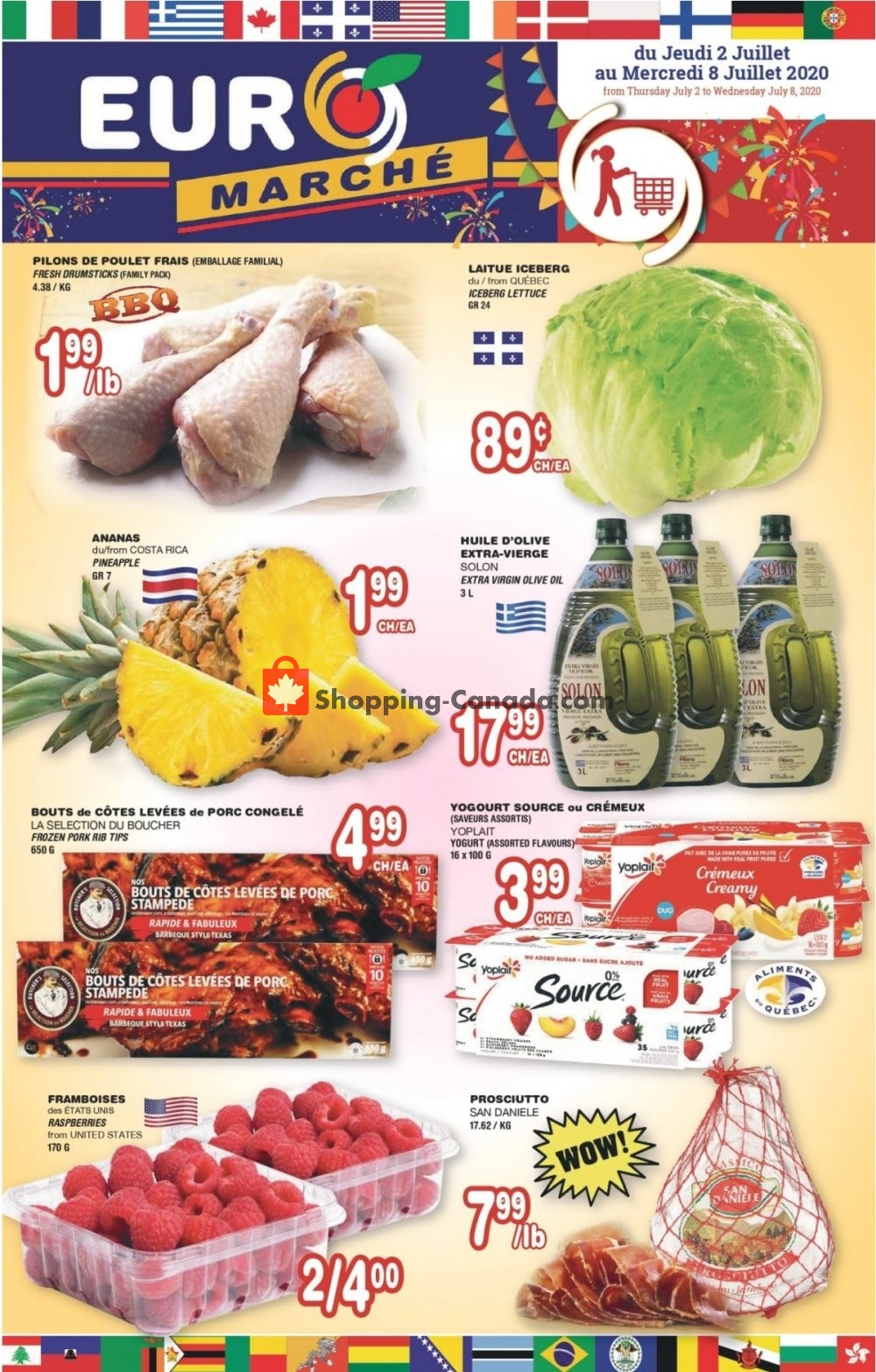 Euro Marché flyer from Thursday July 2, 2020 to Wednesday July 8, 2020 - page 1