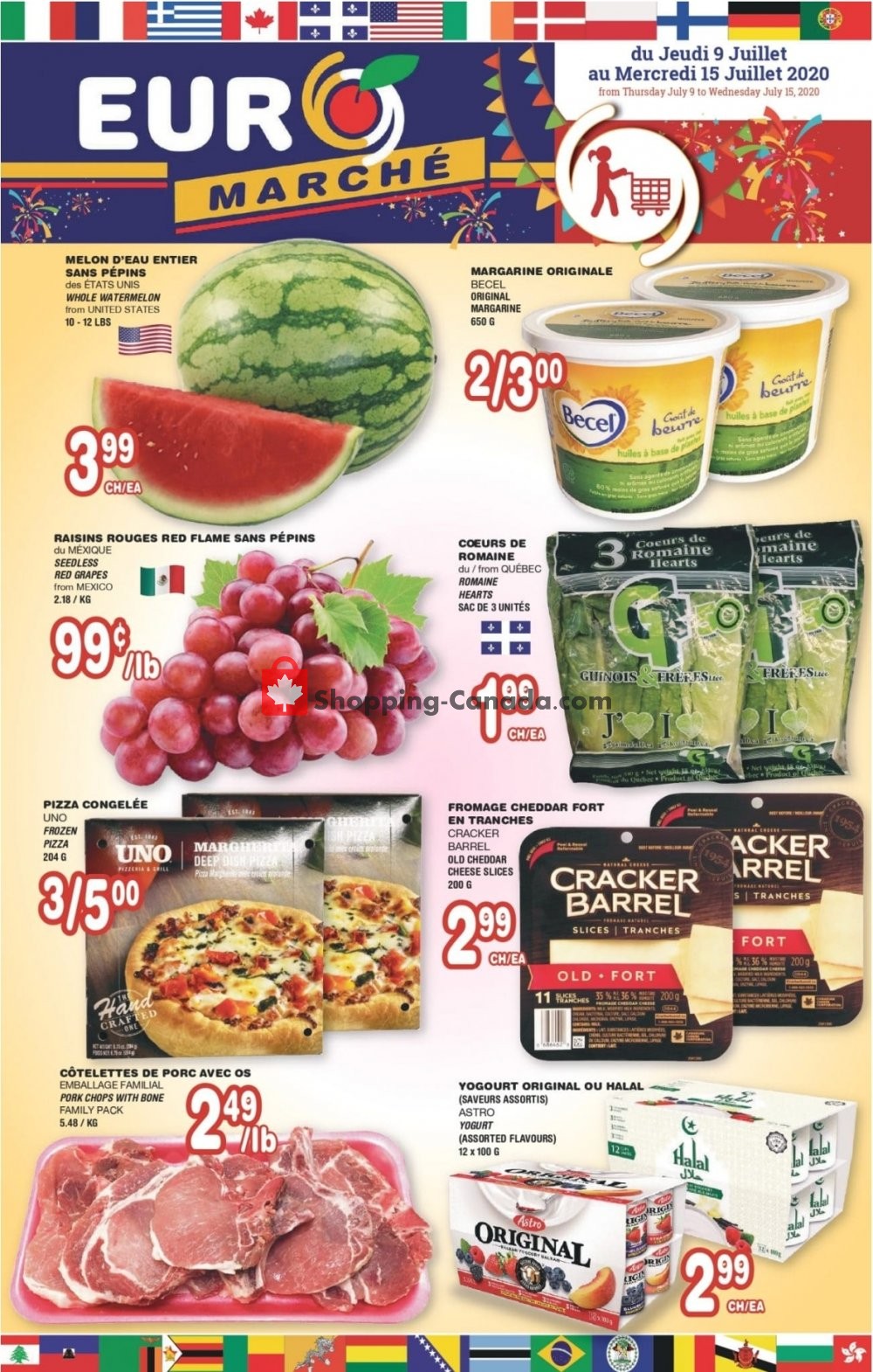 Euro Marché flyer from Thursday July 9, 2020 to Wednesday July 15, 2020 - page 1