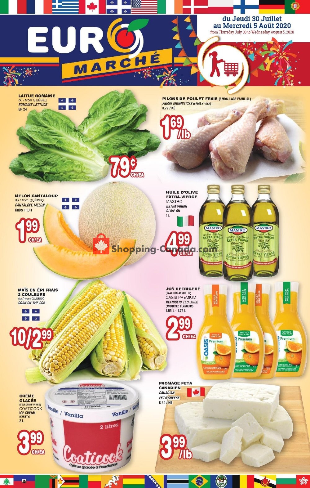 Euro Marché flyer from Thursday July 30, 2020 to Wednesday August 5, 2020 - page 1