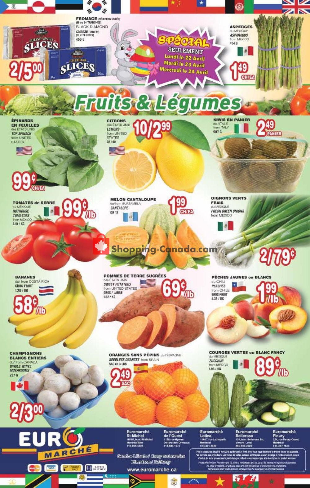 Euro Marché flyer from Thursday April 18, 2019 to Wednesday April 24, 2019 - page 4