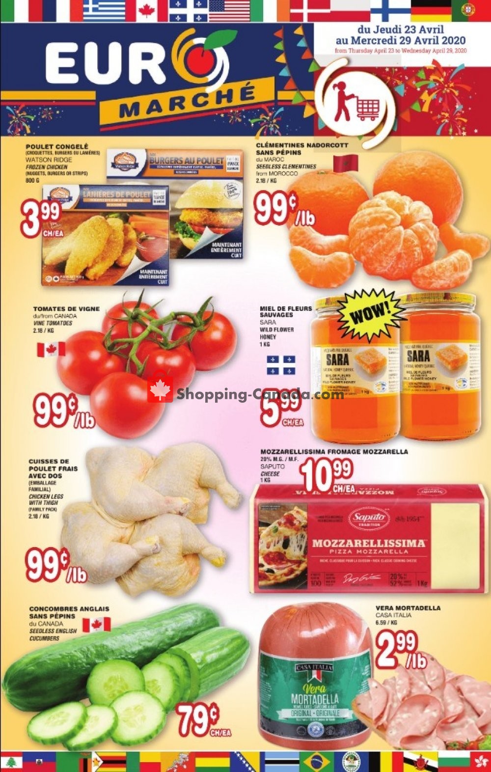Euro Marché flyer from Thursday April 23, 2020 to Wednesday April 29, 2020 - page 1