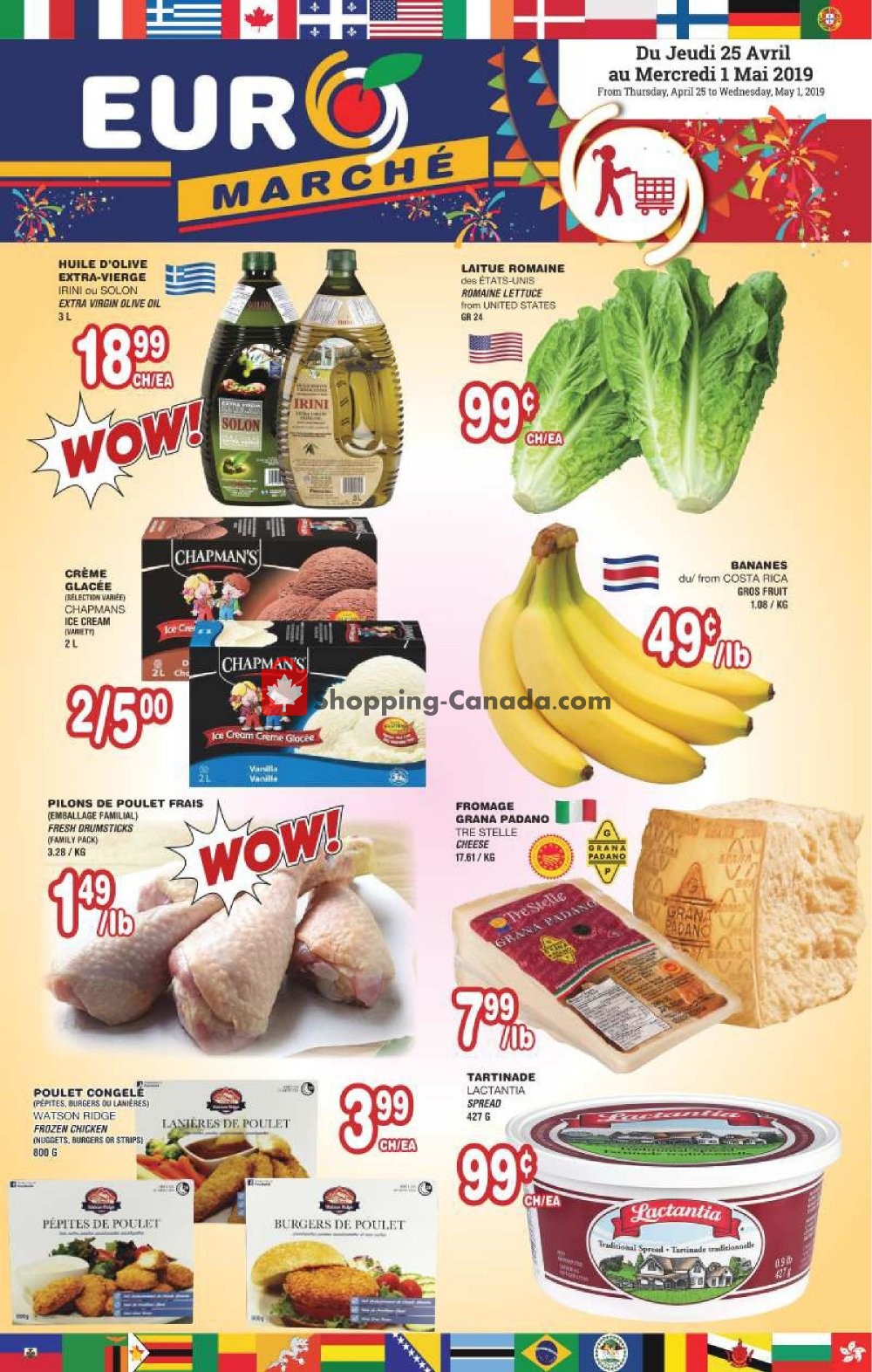 Euro Marché flyer from Thursday April 25, 2019 to Wednesday May 1, 2019 - page 1