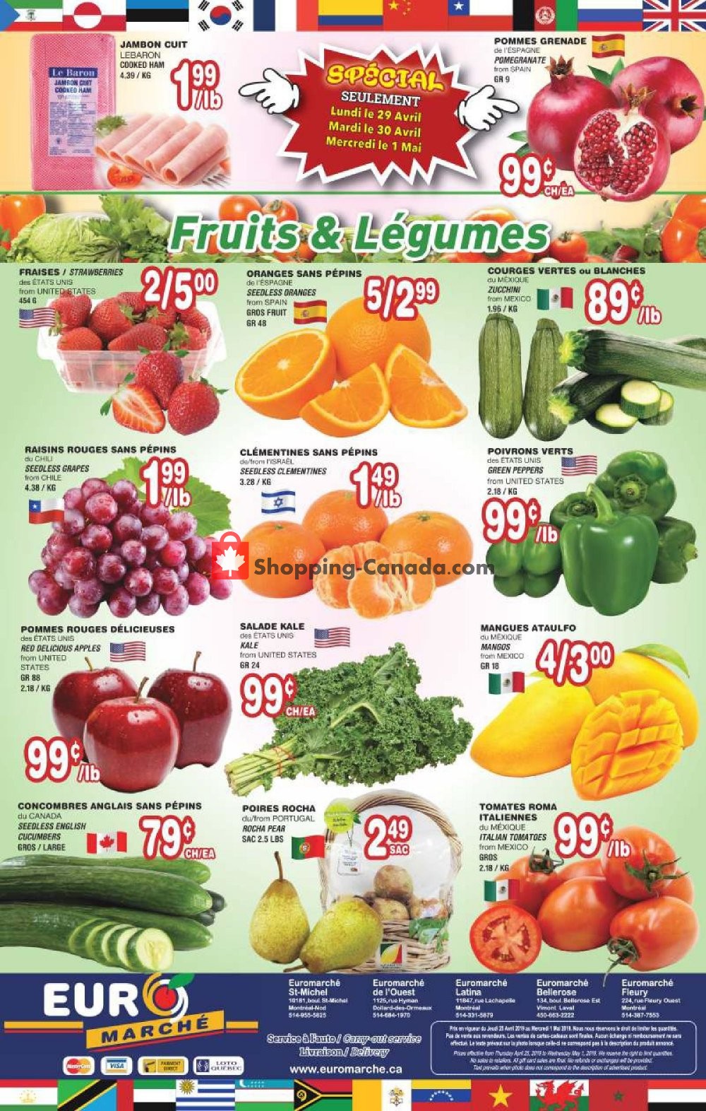 Euro Marché flyer from Thursday April 25, 2019 to Wednesday May 1, 2019 - page 4