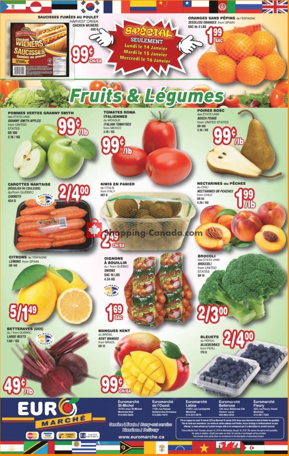 Euro Marché flyer from Thursday January 10, 2019 to Wednesday January 16, 2019 - page 4