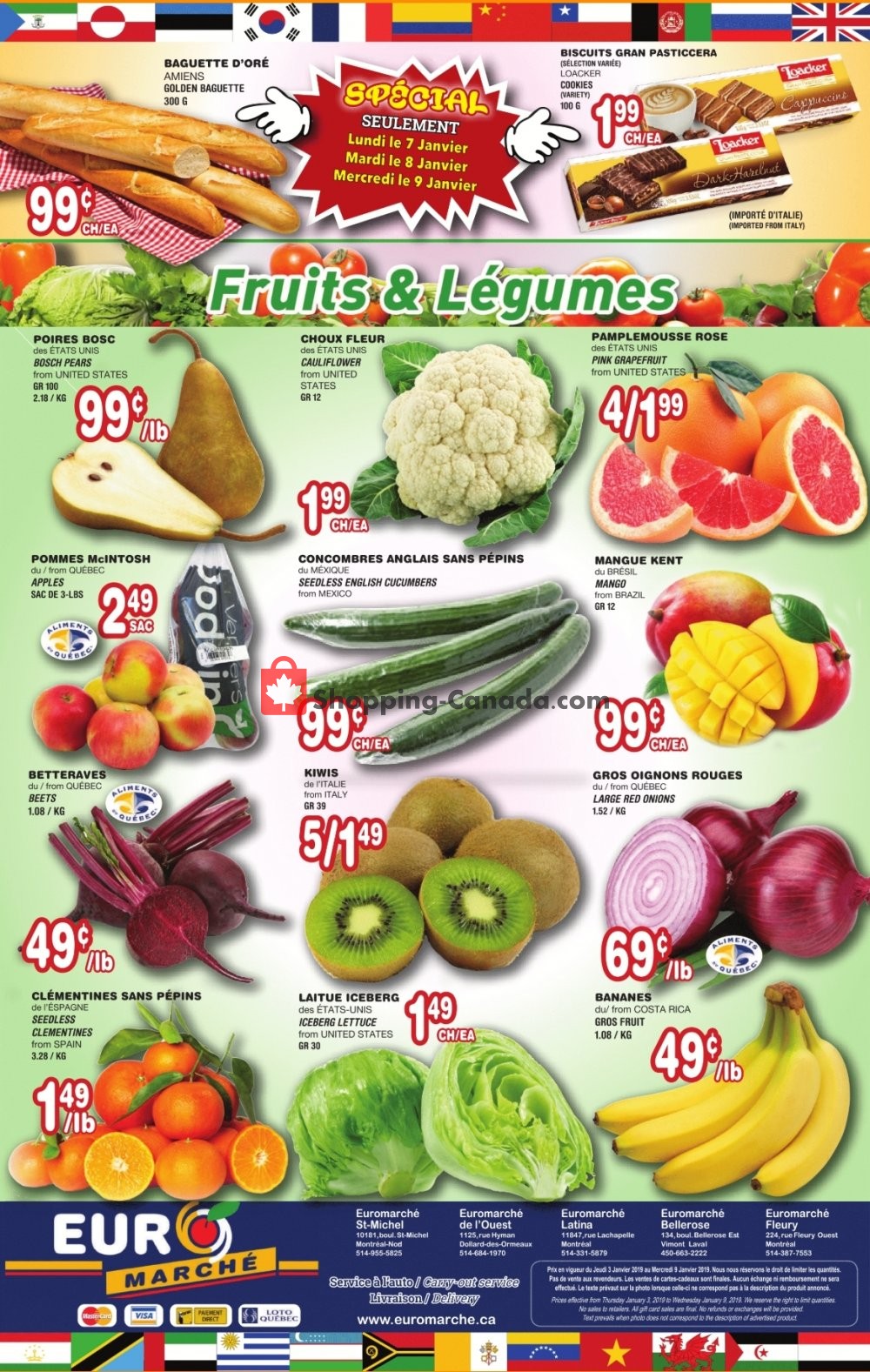 Euro Marché flyer from Thursday January 3, 2019 to Wednesday January 9, 2019 - page 4