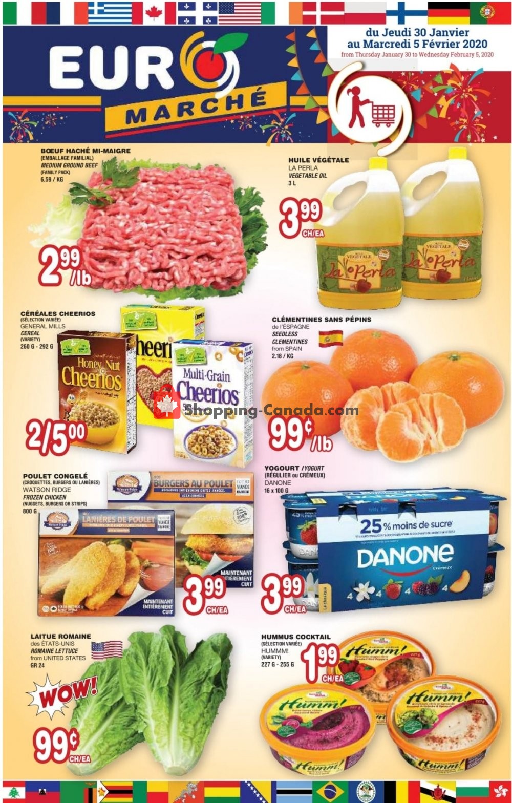 Euro Marché flyer from Thursday January 30, 2020 to Wednesday February 5, 2020 - page 1