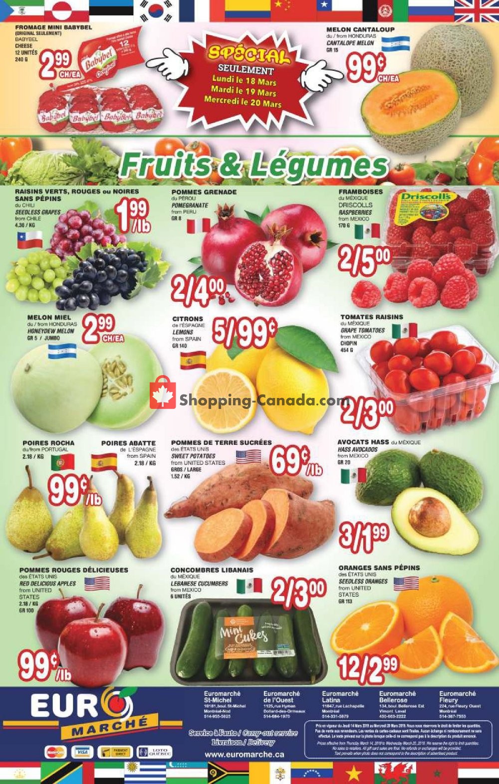 Euro Marché flyer from Thursday March 14, 2019 to Wednesday March 20, 2019 - page 4
