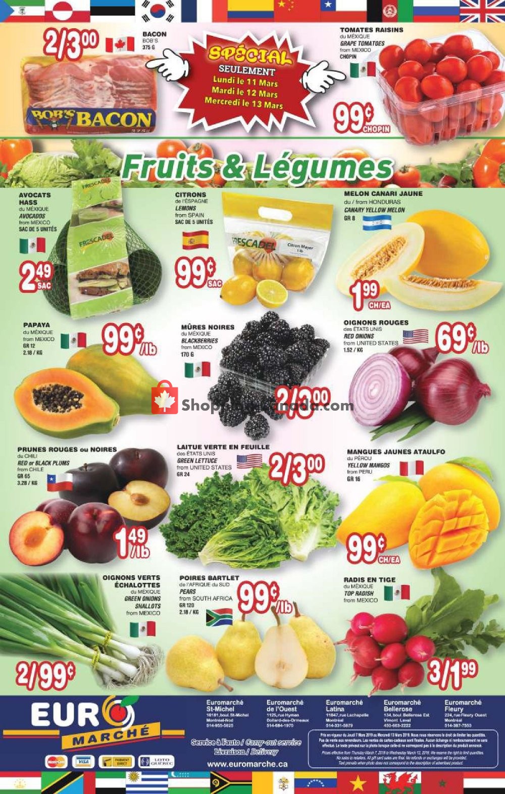 Euro Marché flyer from Thursday March 7, 2019 to Wednesday March 13, 2019 - page 4