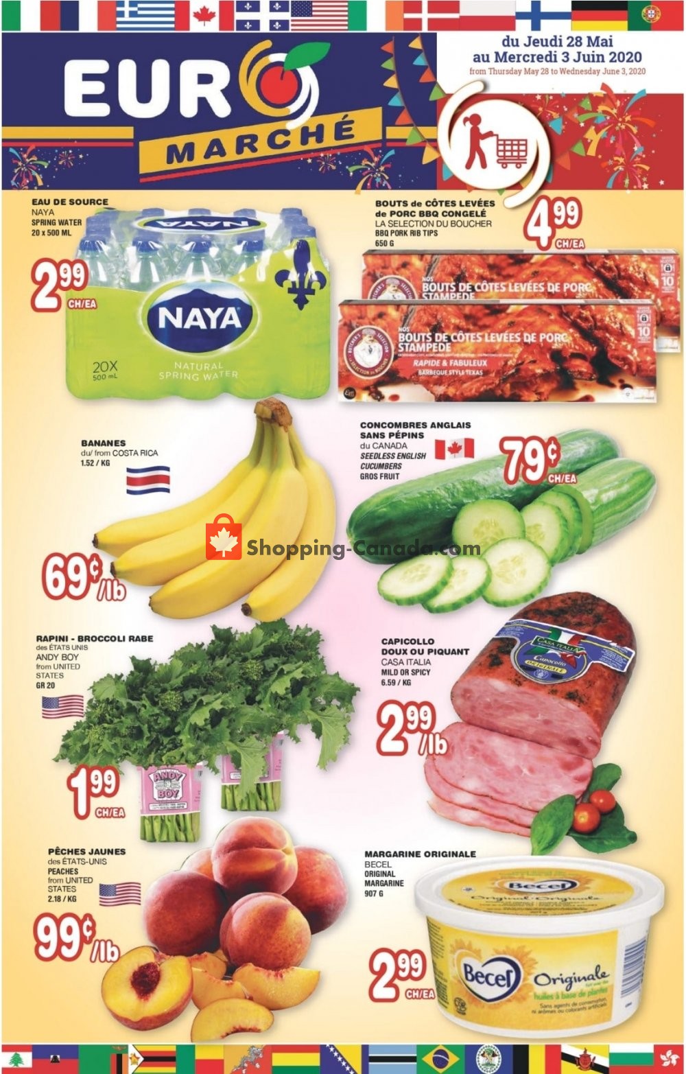 Euro Marché flyer from Thursday May 28, 2020 to Wednesday June 3, 2020 - page 1