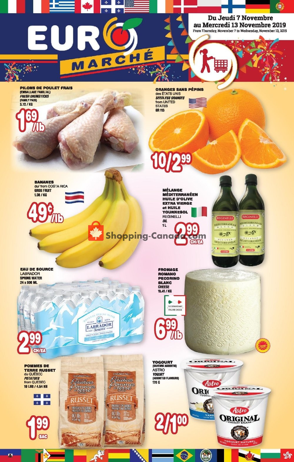 Euro Marché flyer from Thursday November 7, 2019 to Wednesday November 13, 2019 - page 1