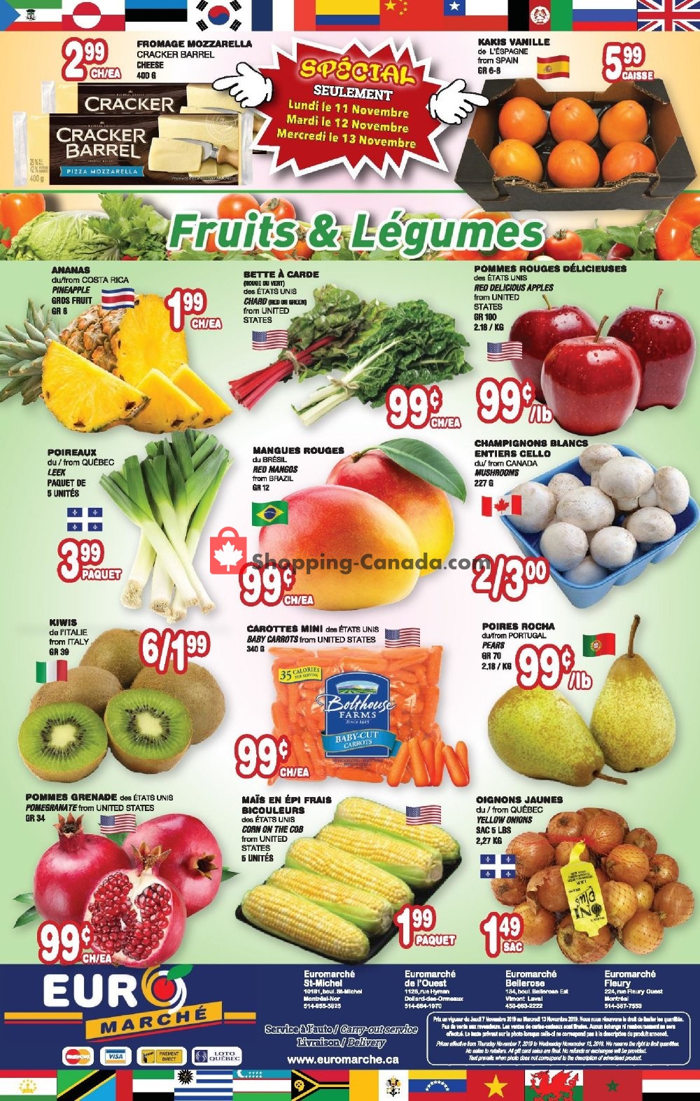 Euro Marché flyer from Thursday November 7, 2019 to Wednesday November 13, 2019 - page 4