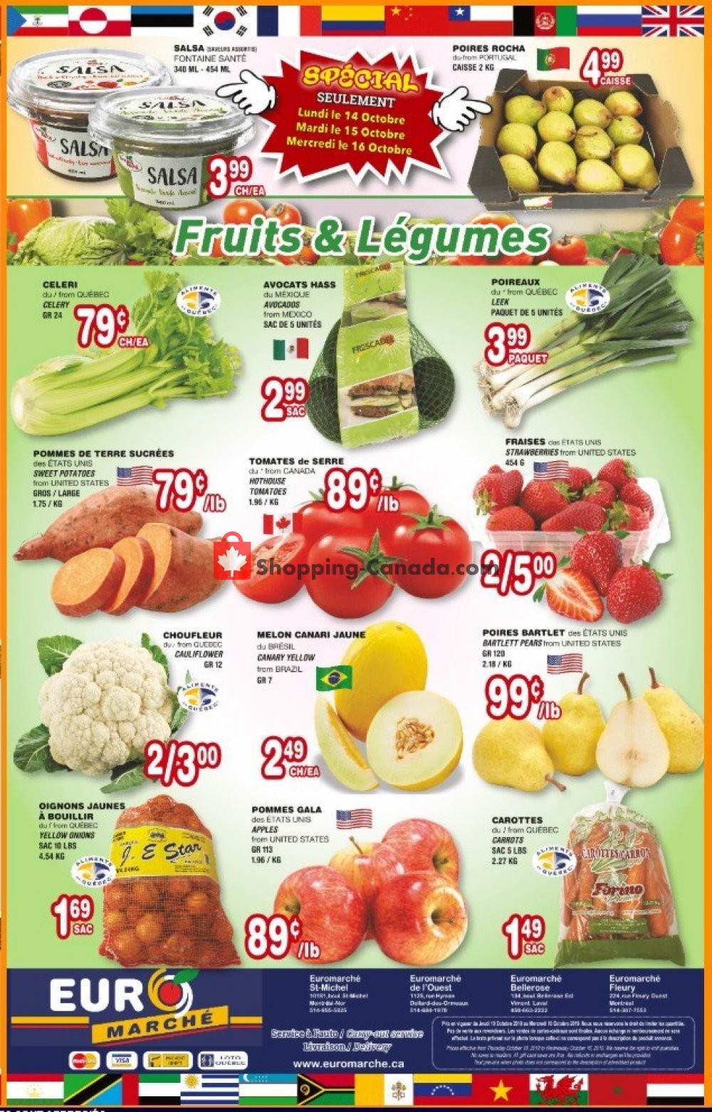 Euro Marché flyer from Thursday October 10, 2019 to Wednesday October 16, 2019 - page 4
