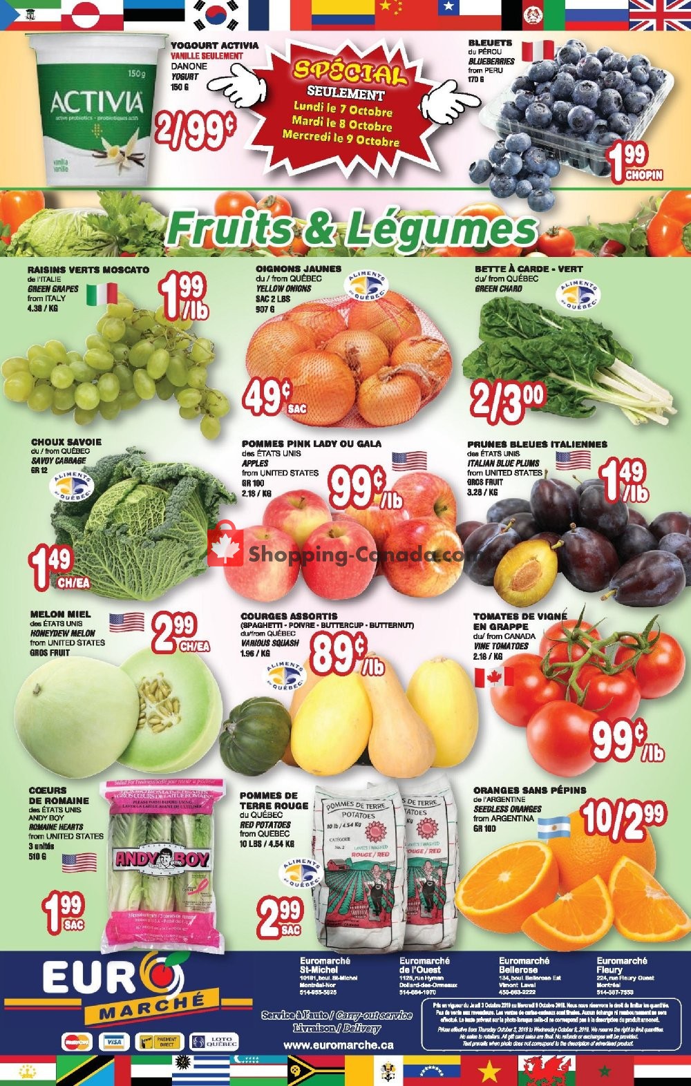 Euro Marché flyer from Thursday October 3, 2019 to Wednesday October 9, 2019 - page 4