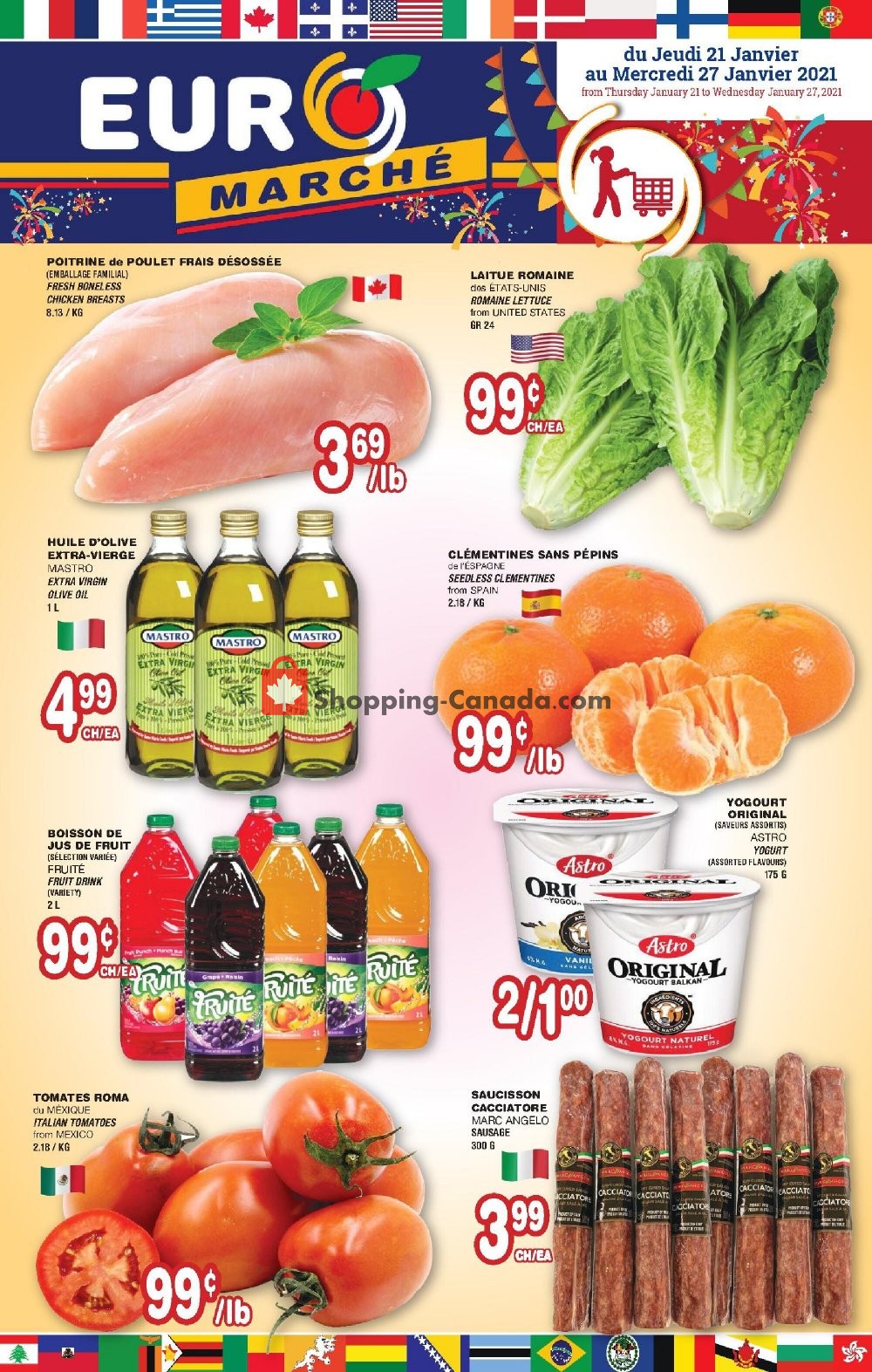 Euro Marché flyer from Thursday January 21, 2021 to Wednesday January 27, 2021 - page 1