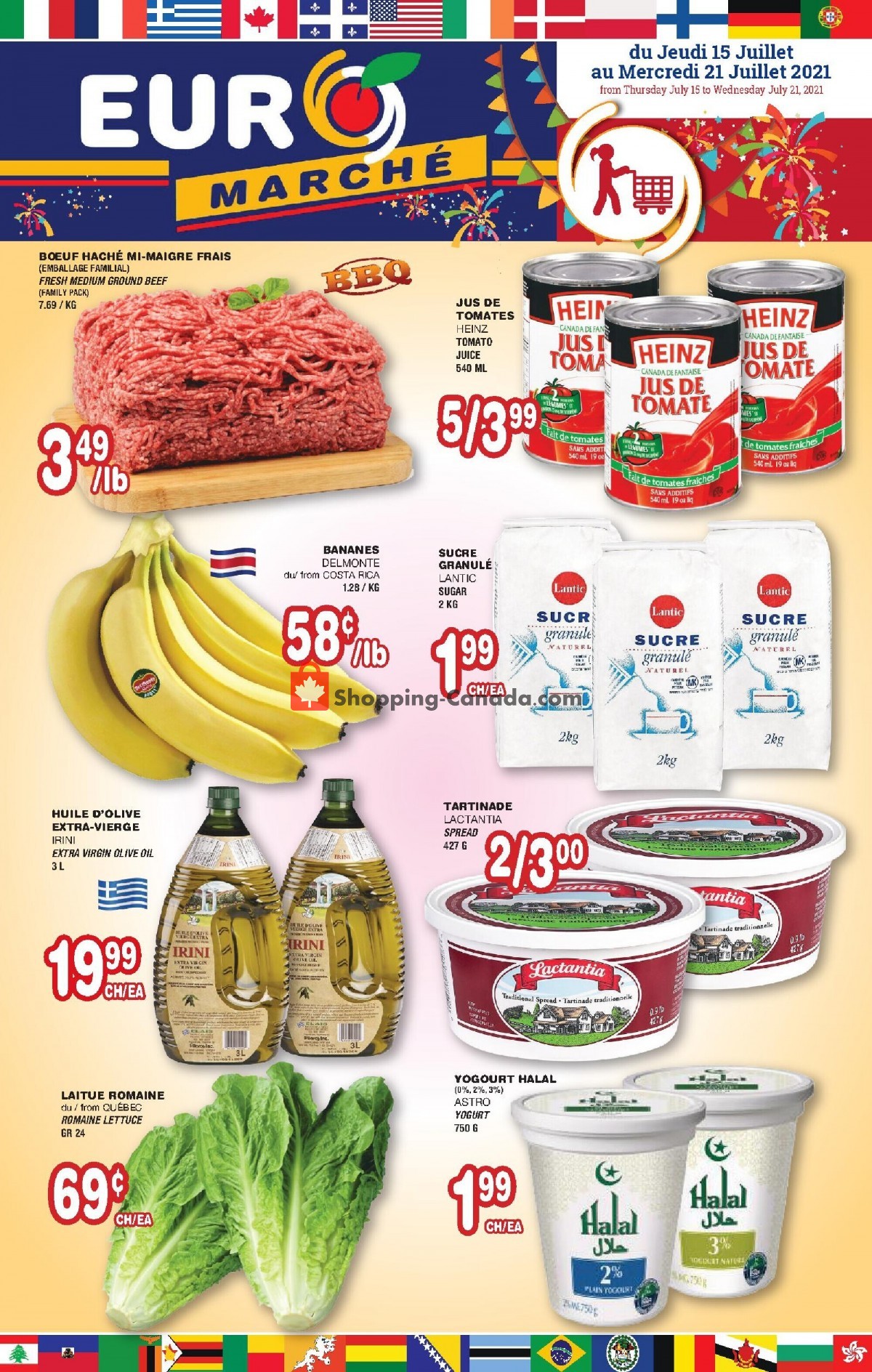 Euro Marché flyer from Thursday July 15, 2021 to Wednesday July 21, 2021 - page 1