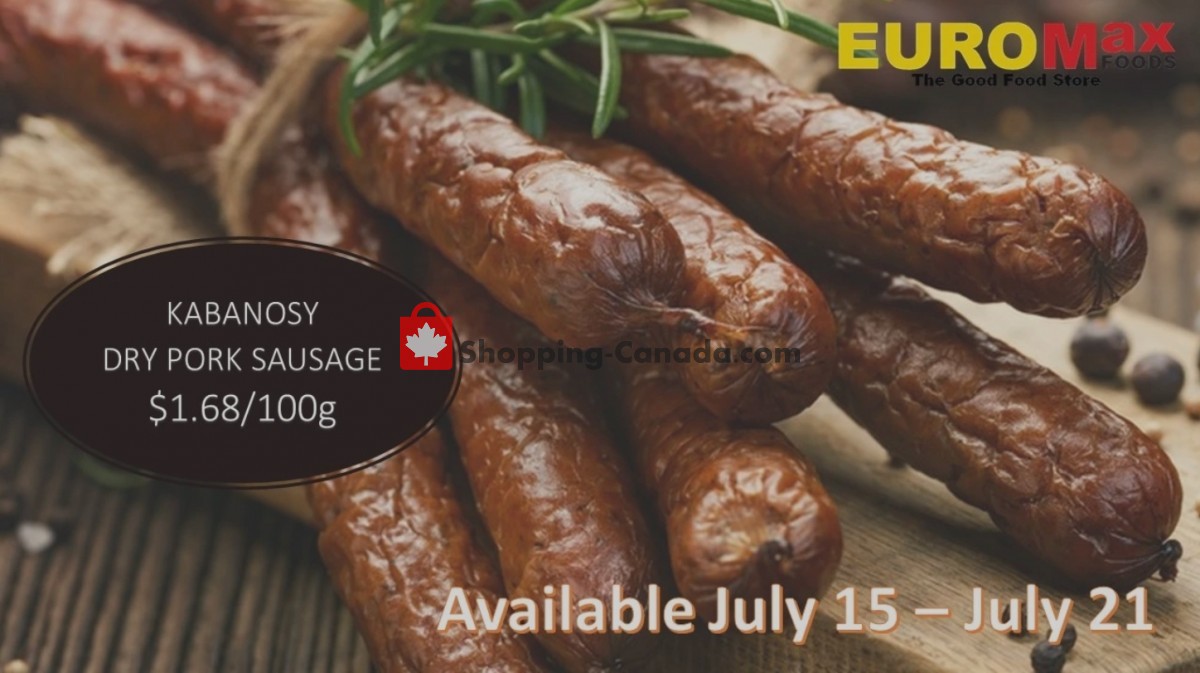 EuroMax Foods flyer from Thursday July 15, 2021 to Wednesday July 21, 2021 - page 1