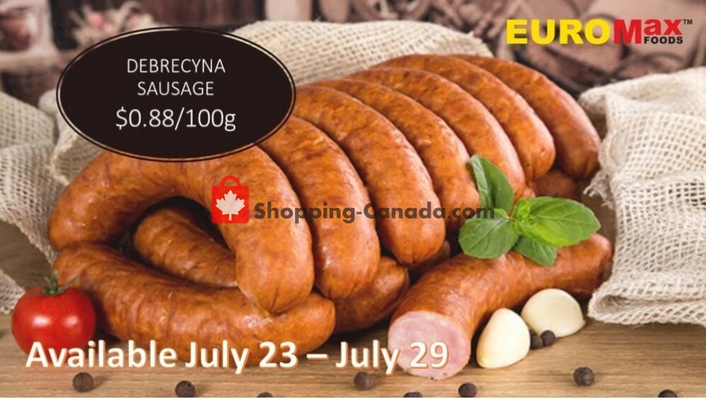 EuroMax Foods flyer from Thursday July 23, 2020 to Wednesday July 29, 2020 - page 1