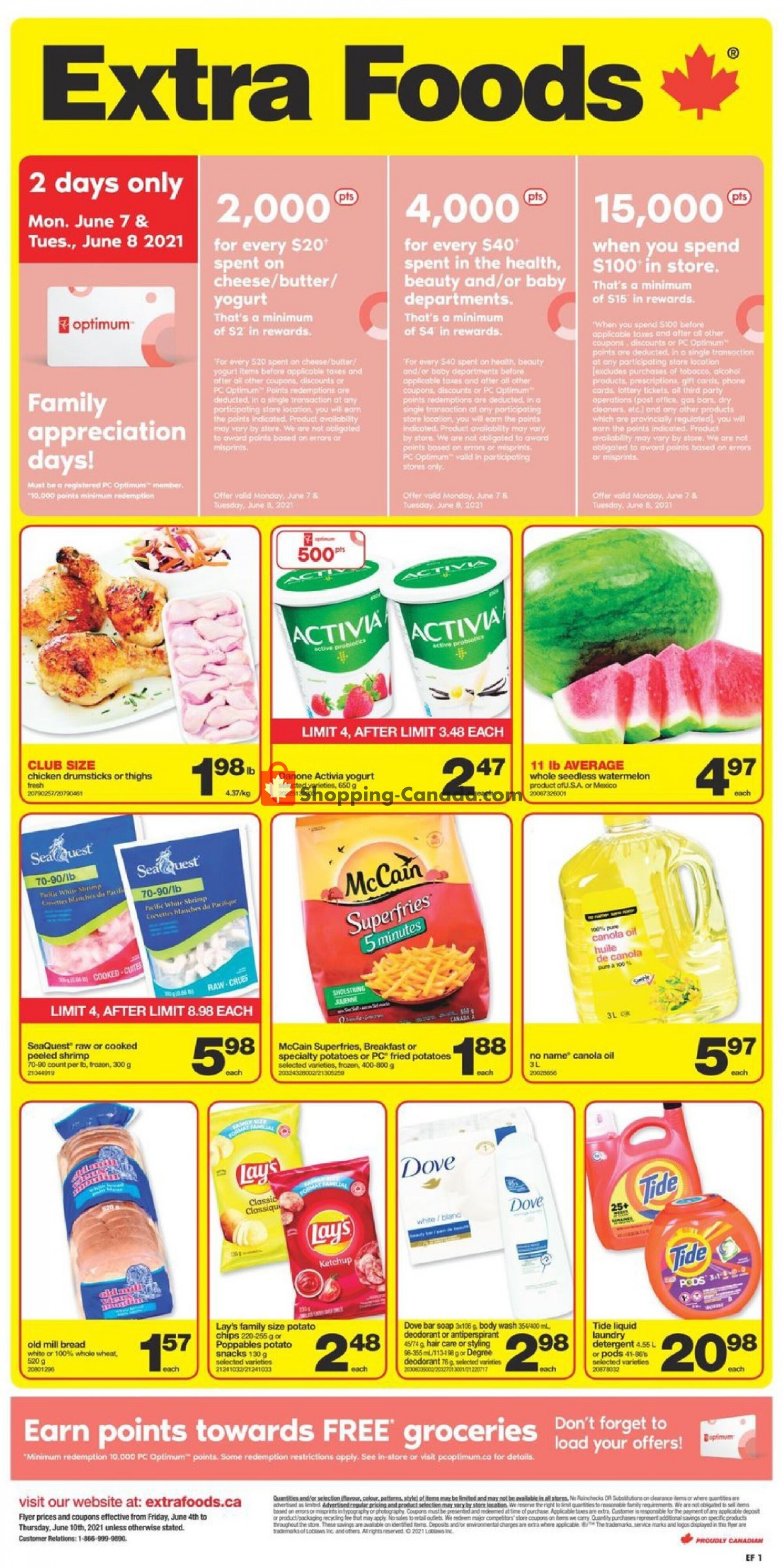 Extra Foods flyer from Friday June 4, 2021 to Thursday June 10, 2021 - page 1